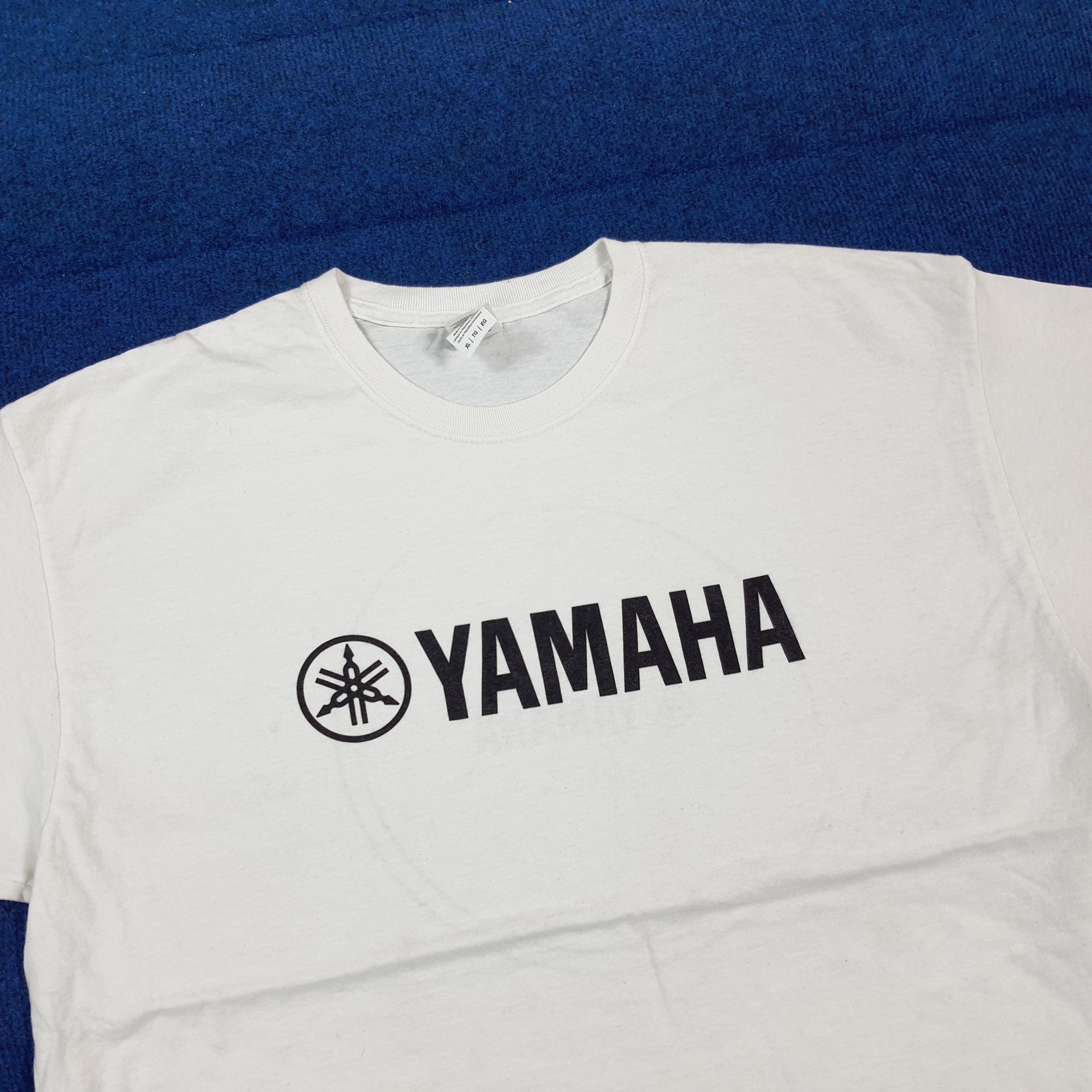 Yamaha Vintage YAMAHA Japan Motorsports Tshirt C301N70 Size US XL / EU 56 / 4 - 2 Thumbnail