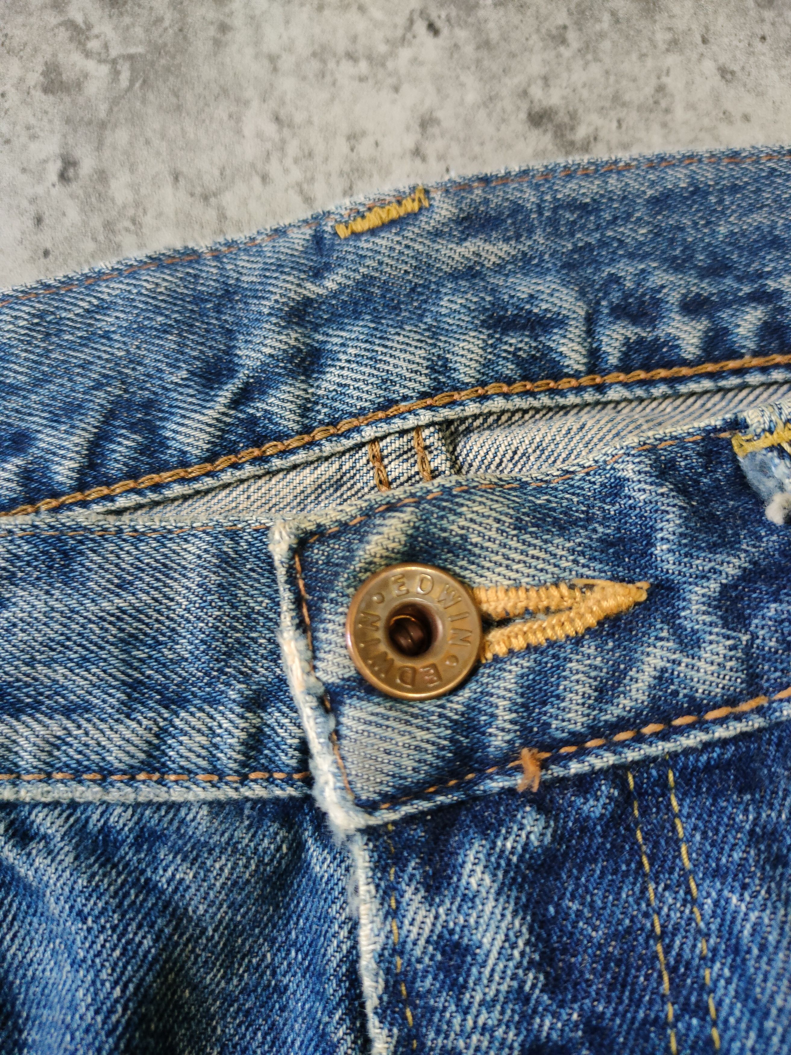 Edwin × Japanese Brand Edwin 505 Japan Selvedge Distressed Jeans Size US 31 - 9 Thumbnail