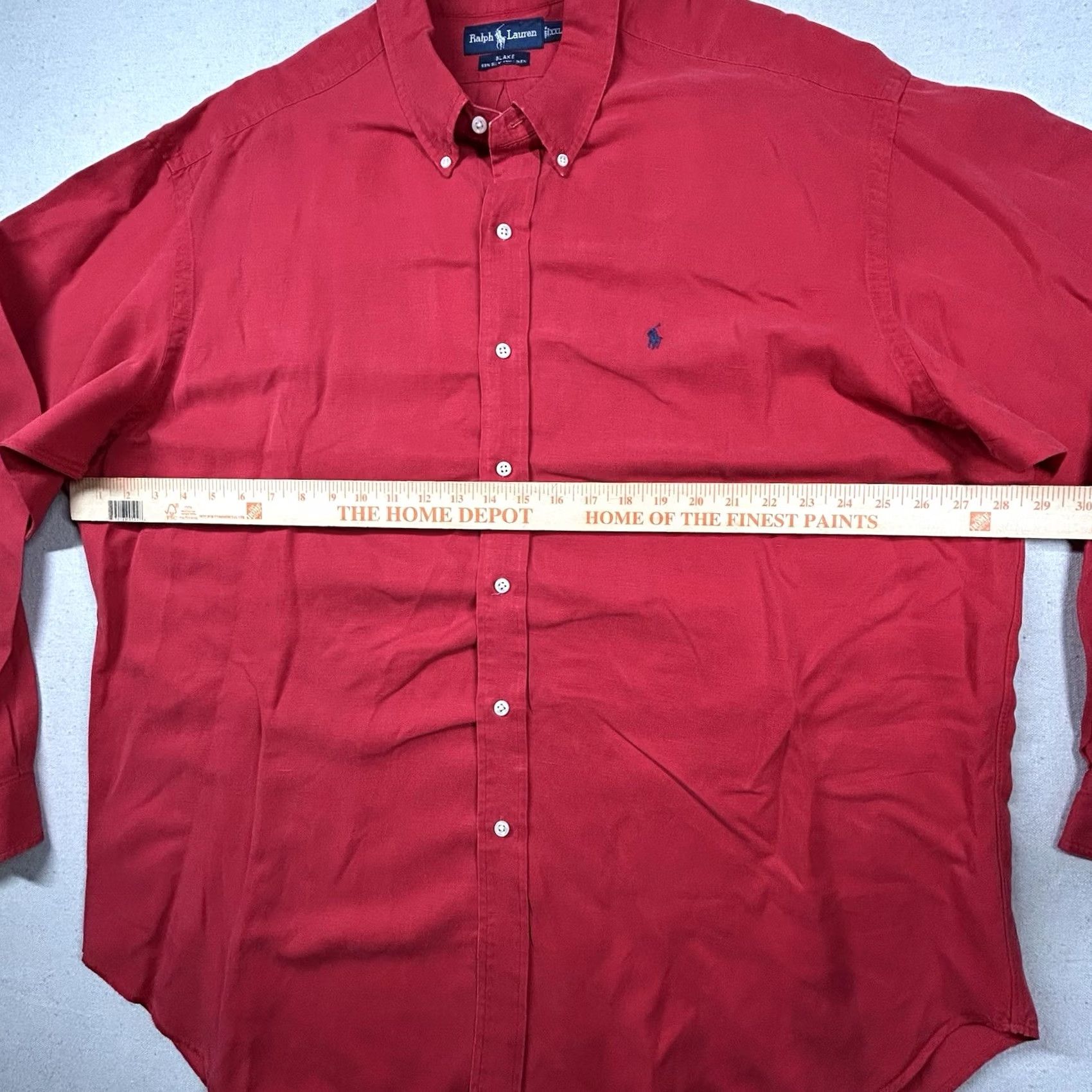 Polo Ralph Lauren VINTAGE Polo Ralph Lauren Shirt Men’s 2XL Silk Linen Blend Oxford Button Down Size US XXL / EU 58 / 5 - 5 Thumbnail