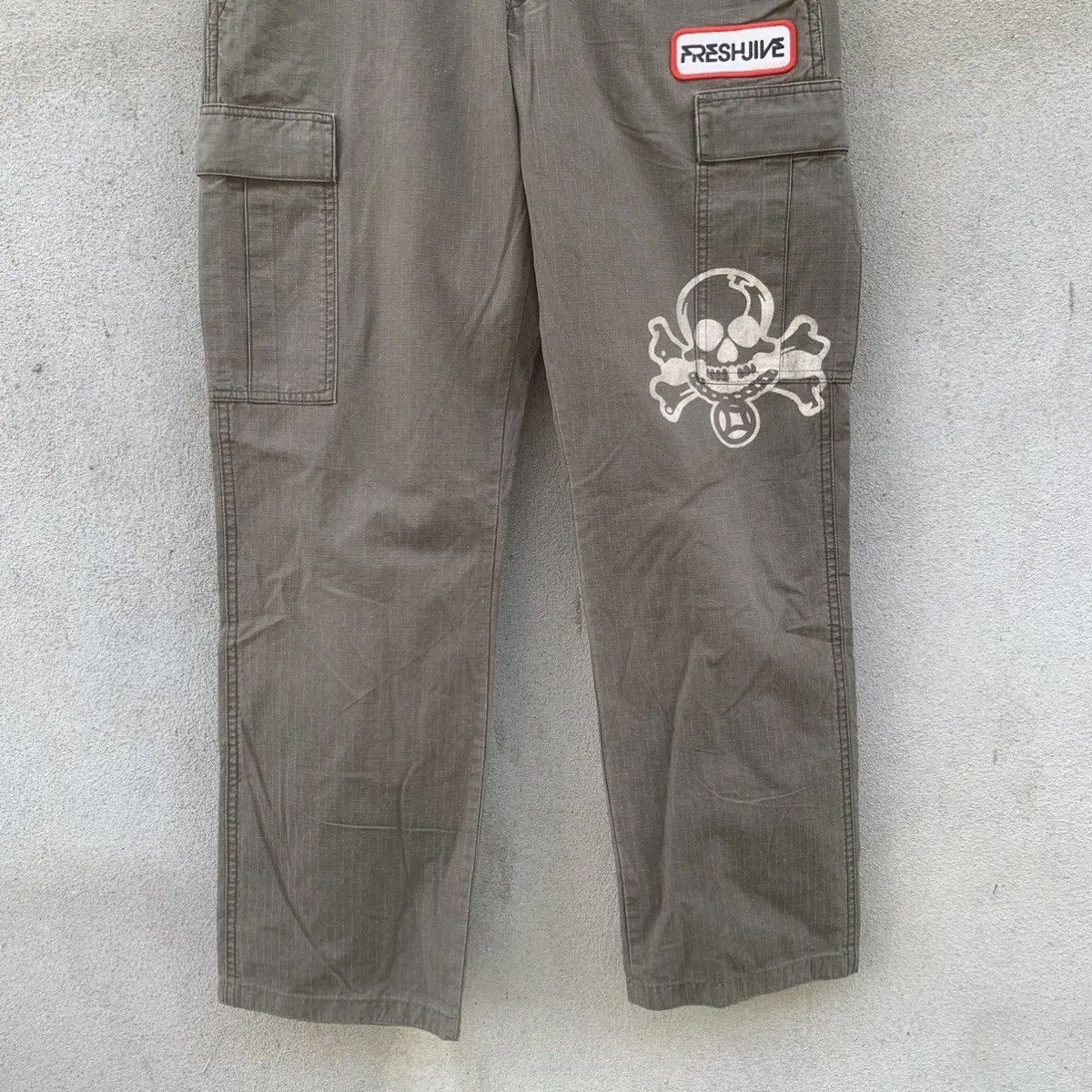 Freshjive GRAILS‼️FRESHJIVE FLARE BOOTCUT JAPANESE RIPSTOP CARGO PANTS Size US 29 - 7 Thumbnail