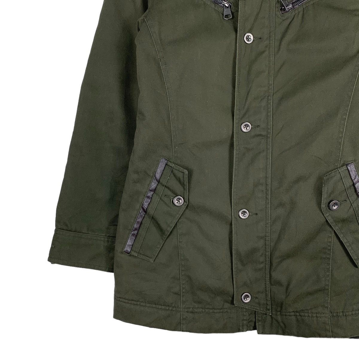In The Attic IN THE ATTIC Turtleneck Four Pocket Green Jacket #1154-C53 Size US M / EU 48-50 / 2 - 5 Thumbnail