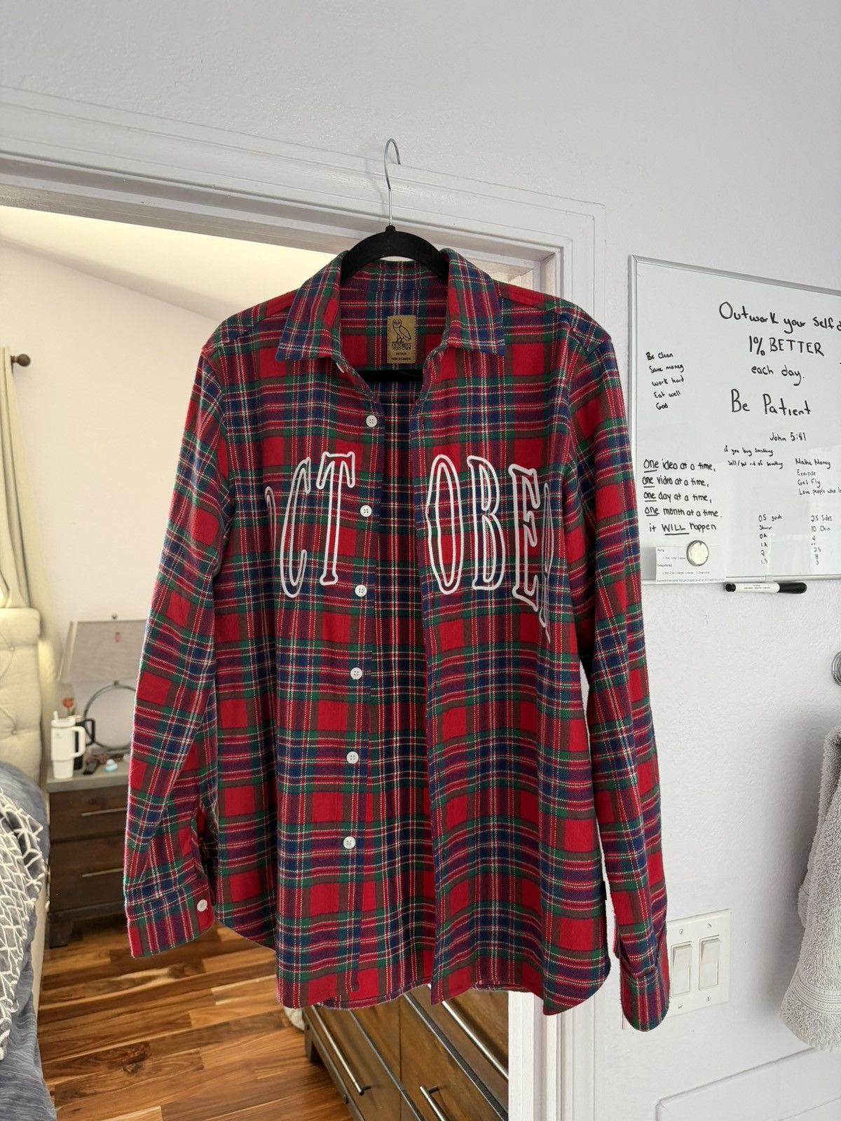 October's Very Own OVO October Flannel Button Down Shirt Size US M / EU 48-50 / 2 - 3 Thumbnail