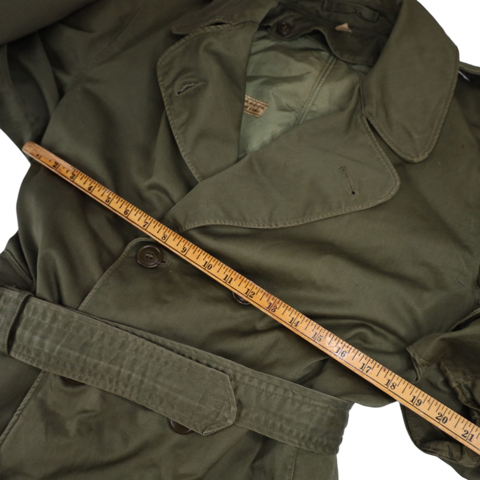 Vintage Vintage Military Surplus Wool Lined Trench Coat Size US M / EU 48-50 / 2 - 9 Thumbnail