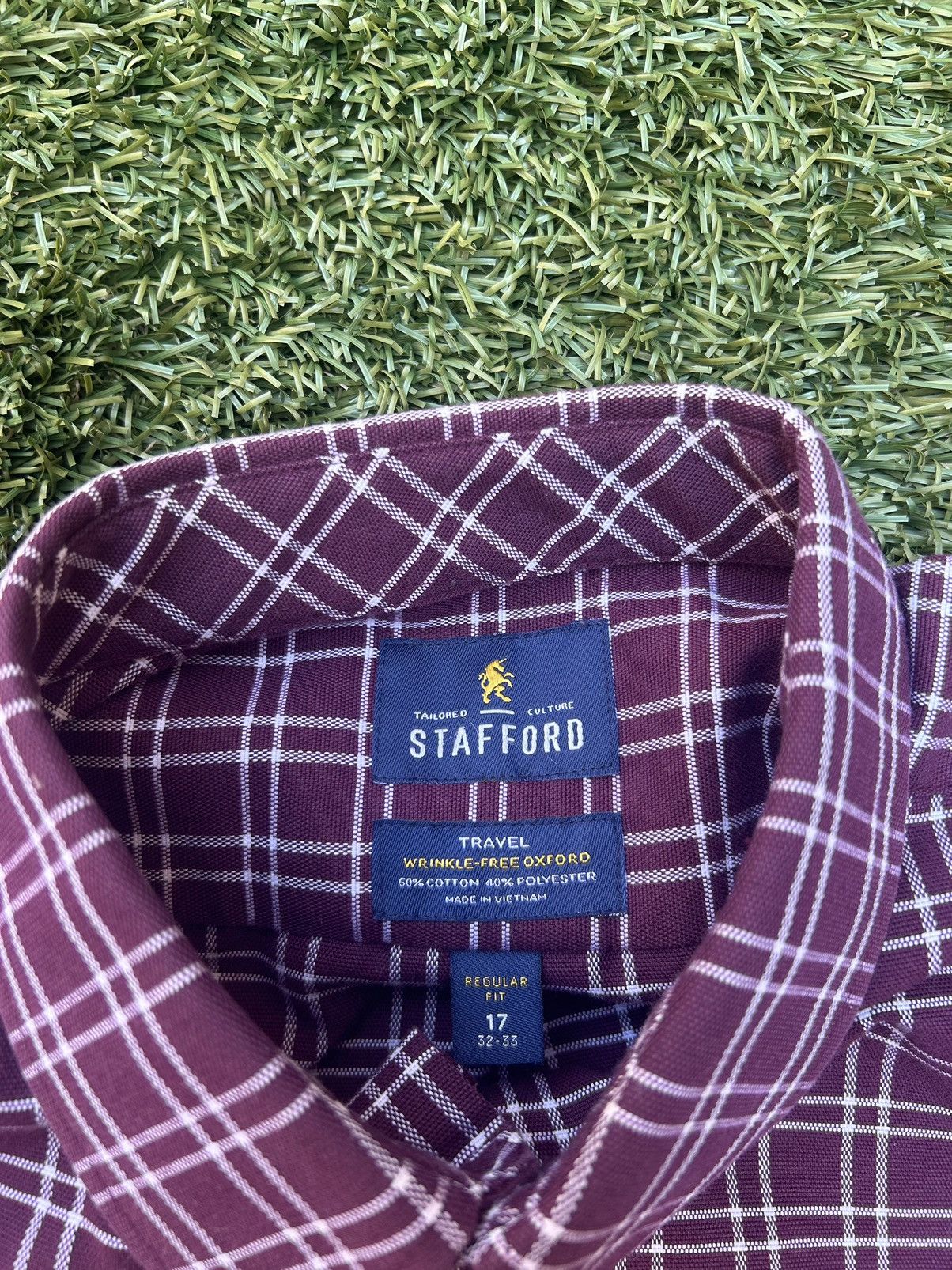 Stafford × Vintage Stafford Plaid Overshirt Size US S / EU 44-46 / 1 - 3 Thumbnail