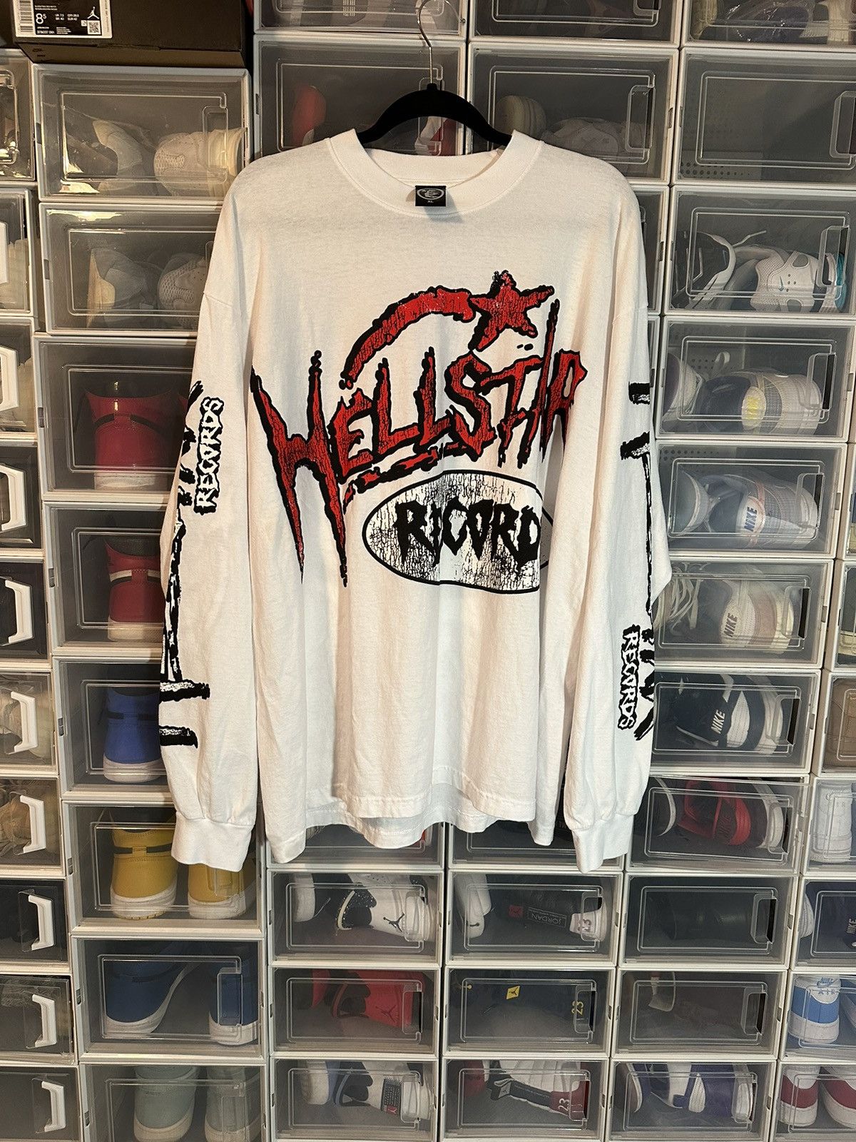 HELLSTAR Hellstar records long sleeve tee Size US XL / EU 56 / 4 - 1 Thumbnail