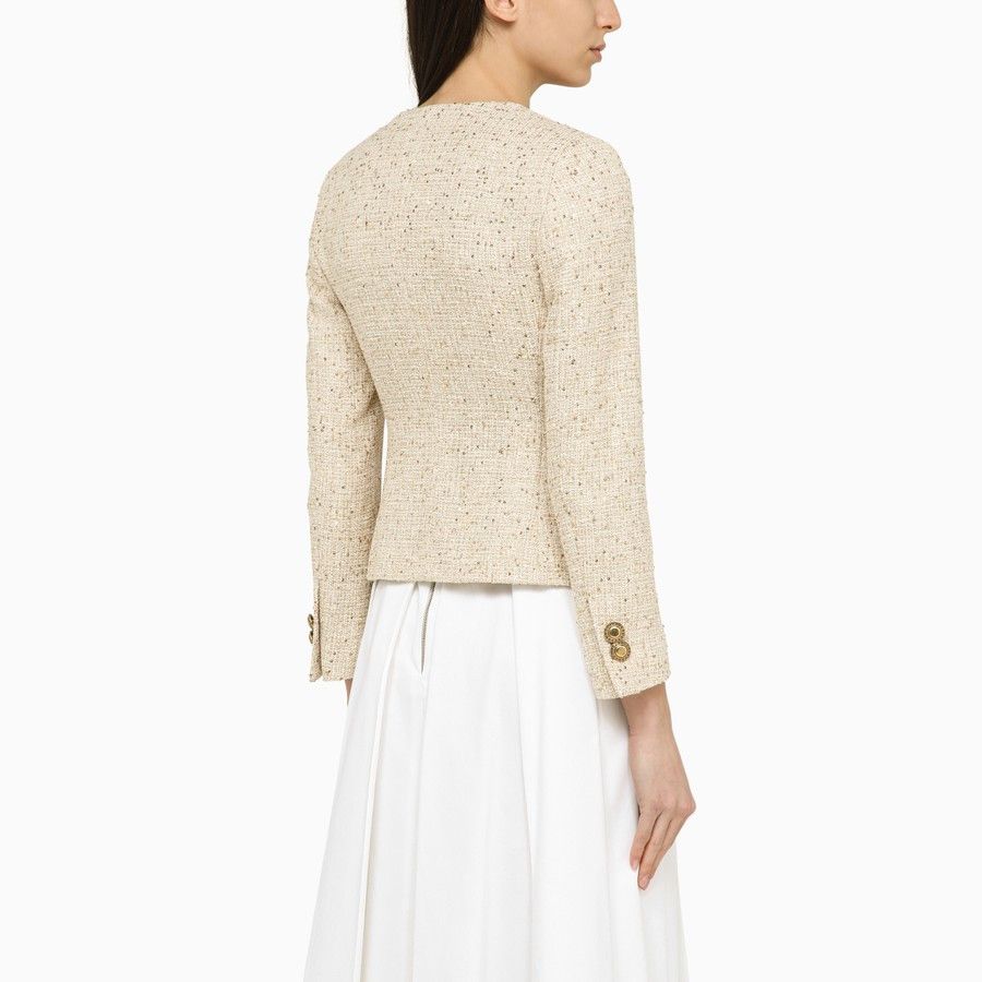 Tagliatore o1d2blof1024 Single-Breasted Jacket With Buttons In Beige Size M / US 6-8 / IT 42-44 - 3 Thumbnail