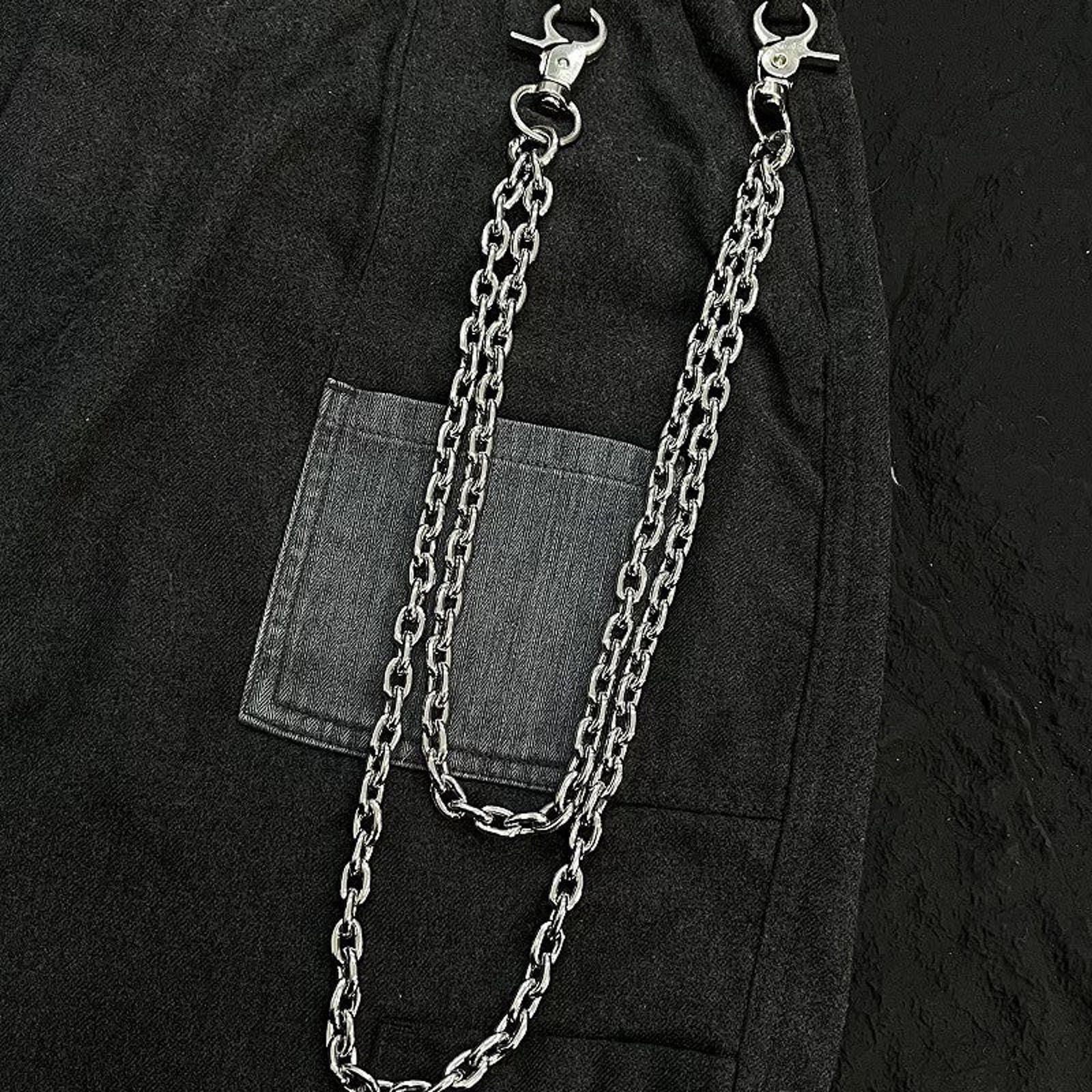Jewelry Double-Layer Metal Chain – Cleanfit Street Waist Accessory Size ONE SIZE - 3 Thumbnail