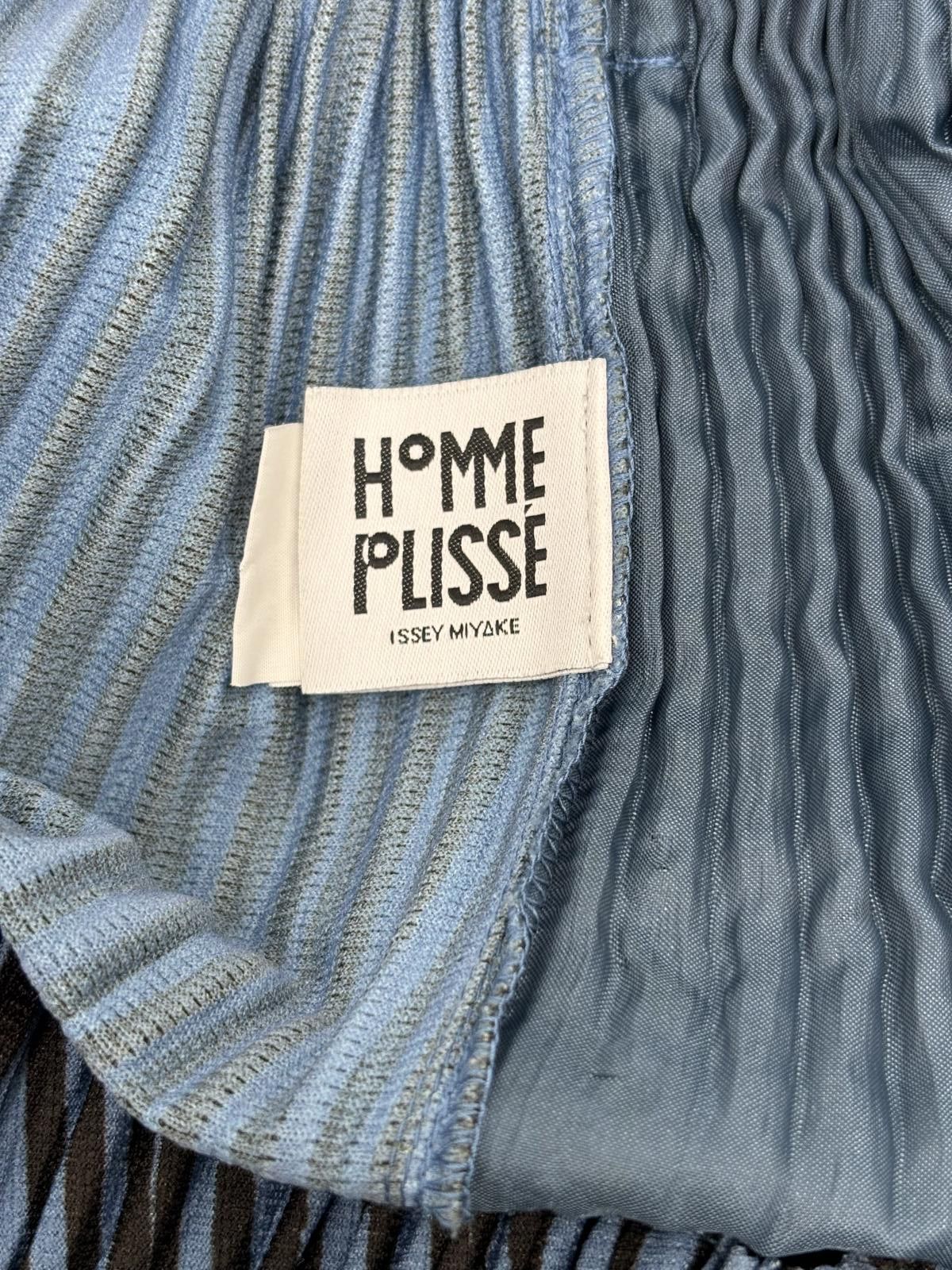 Issey Miyake Homme Plisse Issey Miyake Blue / Black Pleated Trousers Size US 30 / EU 46 - 4 Thumbnail