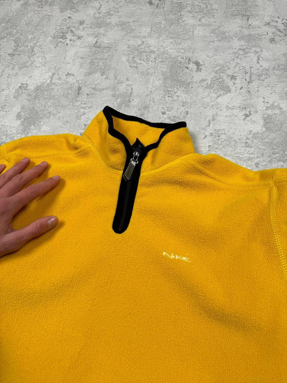 Nike Vintage Nike 1/4 Zip Yellow Fleece Size S Size US S / EU 44-46 / 1 - 6 Thumbnail