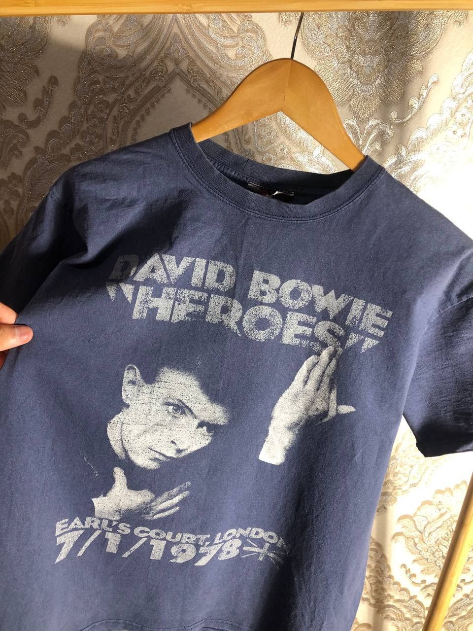 Band Tees × Vintage VERY RARE DAVID BOWIE HEROES 1978 TOUR T-SHIRT ROCK METAL Size US L / EU 52-54 / 3 - 2 Thumbnail