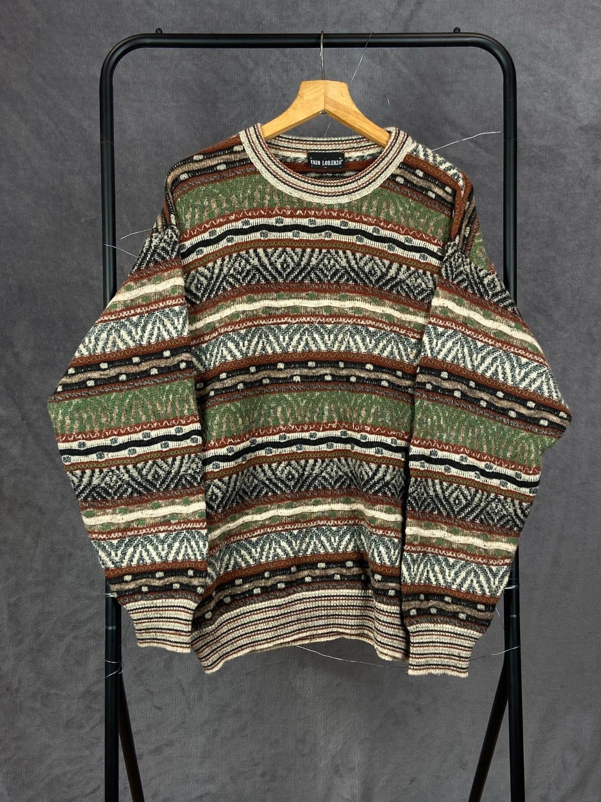 Other Enzo Lorenzo Retro Knit / Cozy Grandma Chic (L) Size L / US 10 / IT 46 - 1 Thumbnail