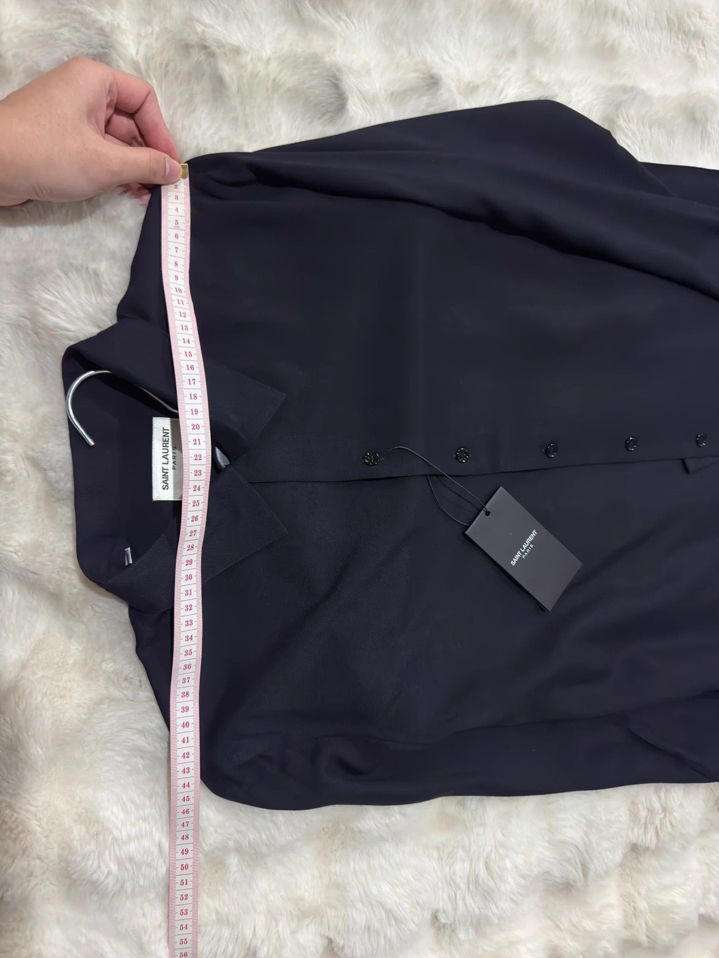Saint Laurent Paris Saint Laurent Hedi Slimane era solid color shirt Size US XXS / EU 40 - 7 Thumbnail