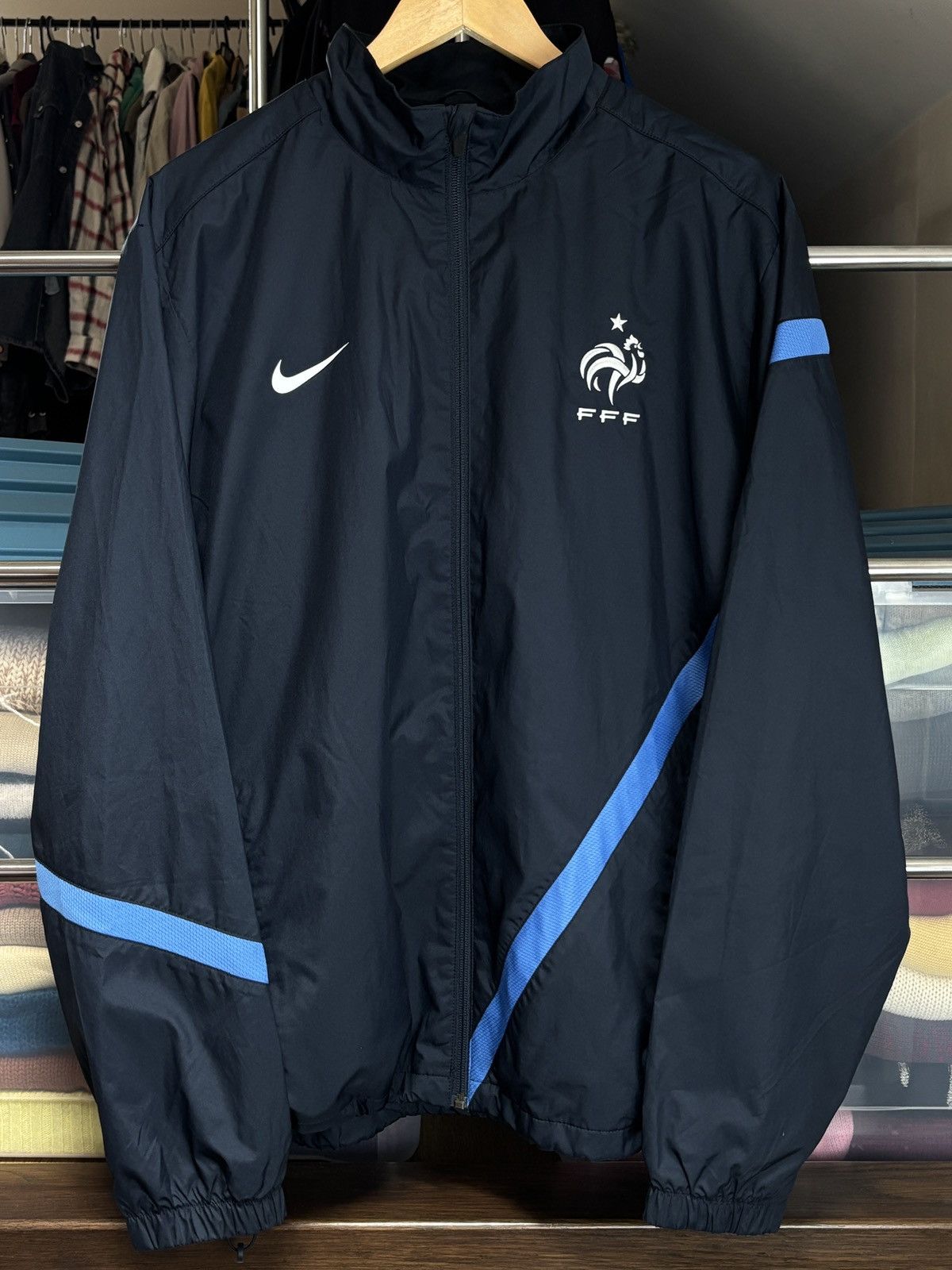 Nike Nike France Zip Training Track Jacket Football Soccer Size US XL / EU 56 / 4 - 1 Thumbnail