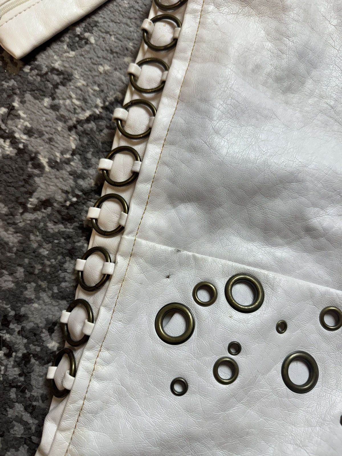 If Six Was Nine × Vintage Vintage Y2K Leather Style Metal Rings Opium Owens Style Bag Size ONE SIZE - 3 Thumbnail