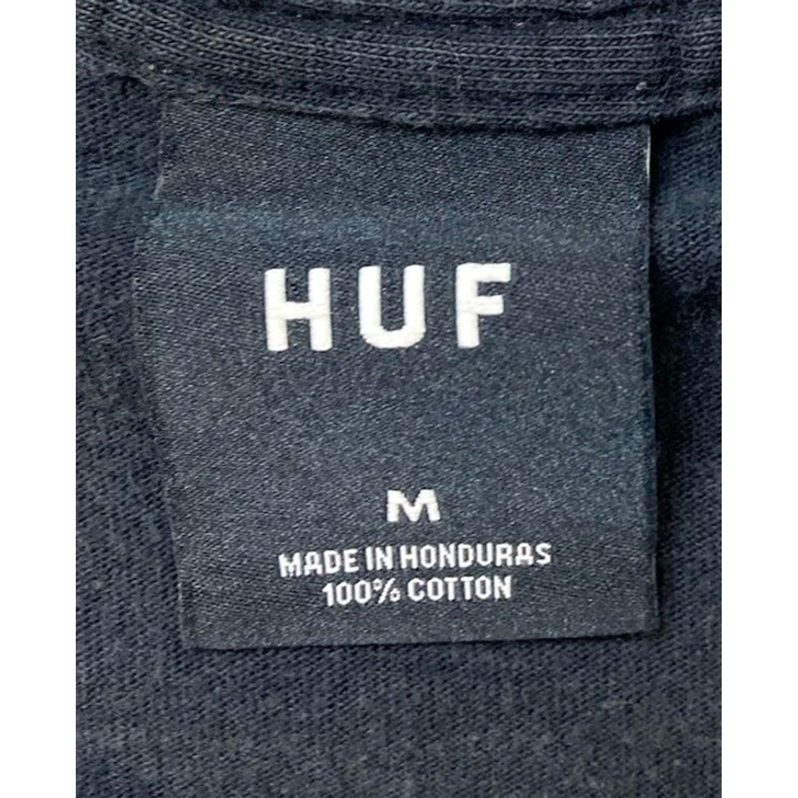 Huf HUF T-Shirt Men Medium Graphic Print Crew Neck Short Sleeve Black Size US M / EU 48-50 / 2 - 5 Thumbnail