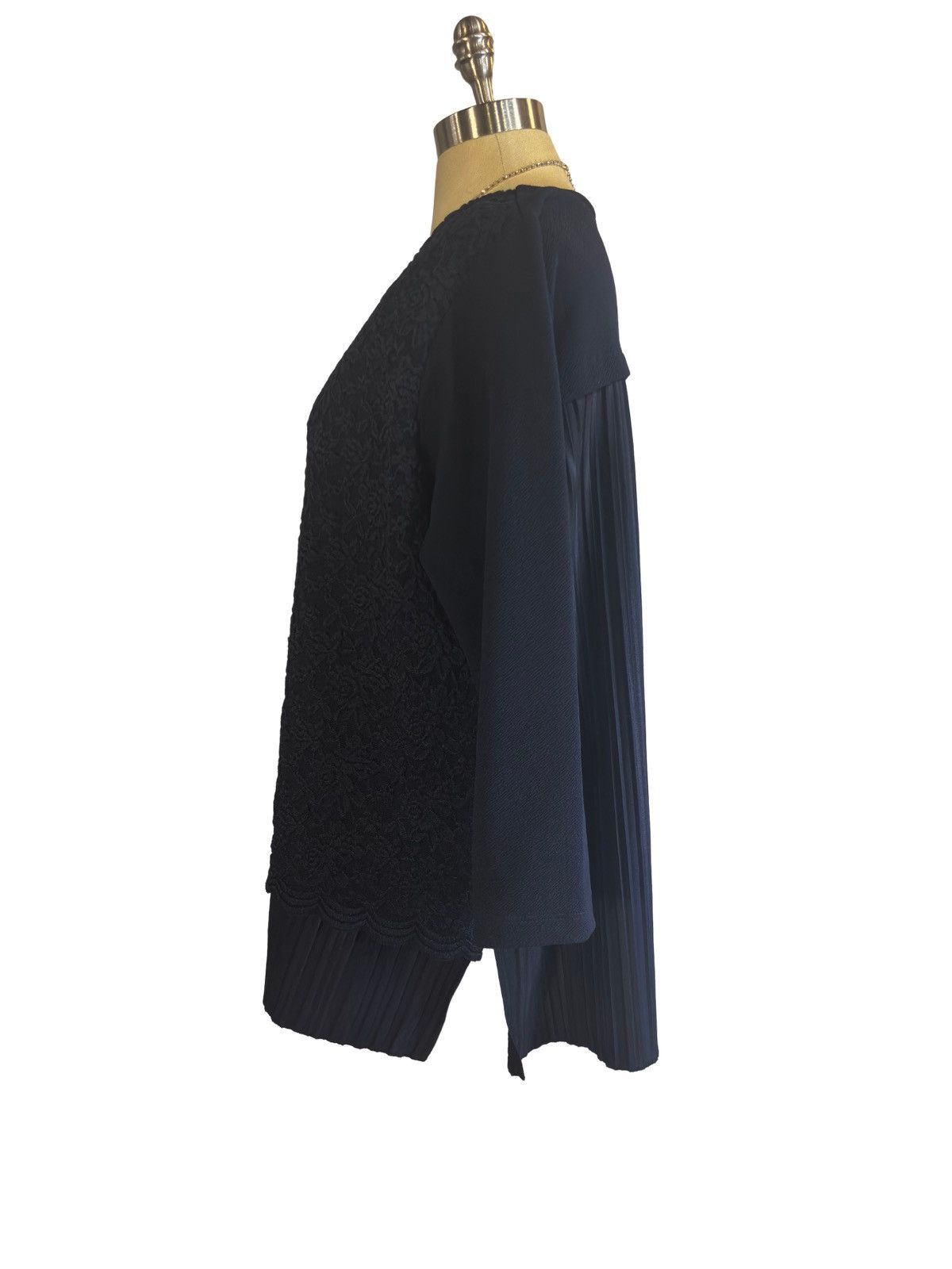 Other Navy lace Top.wb4747 Size XXL / US 16-18 / IT 52-54 - 3 Thumbnail