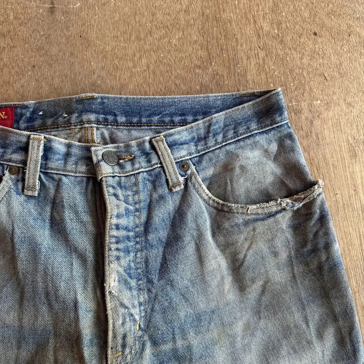 Vintage RUSTY DIRTY💥VINTAGE EDWIN JEANS MADE IN USA DENIM PANTS W31 Size US 31 - 6 Thumbnail