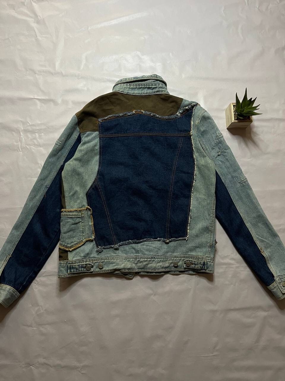 Designer × Vintage Patchwork Vintage Denim Jacket: made in Italy Size US M / EU 48-50 / 2 - 6 Thumbnail
