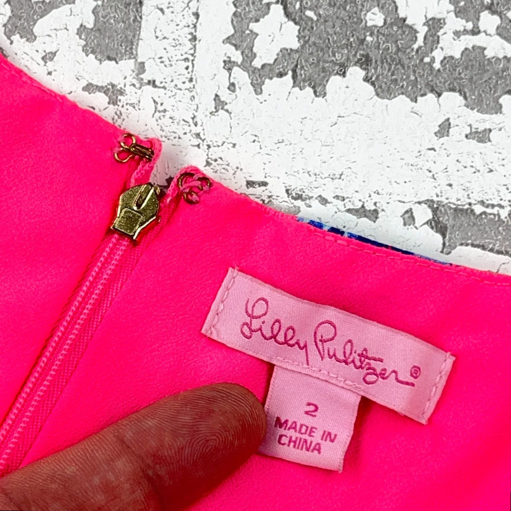 Lilly Pulitzer Lilly Pulitzer Shift Dress Size 2 Pink Monkeys Palm Tree Sleeveless V-Neck Tropical Womens Size XS / US 0-2 / IT 36-38 - 5 Thumbnail