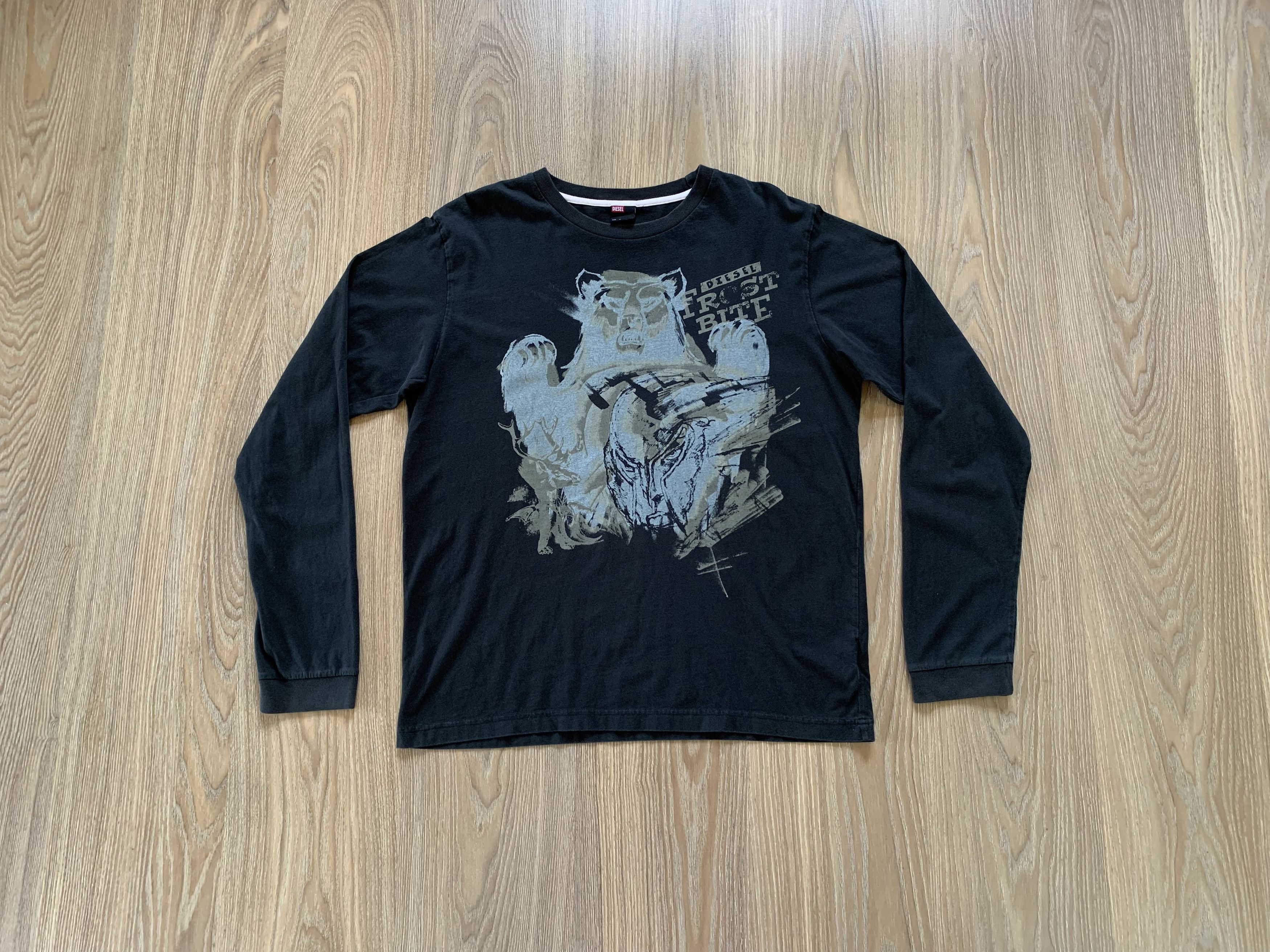 Diesel × Vintage Diesel Vintage Printed Long Sleeve Size US XL / EU 56 / 4 - 1 Thumbnail
