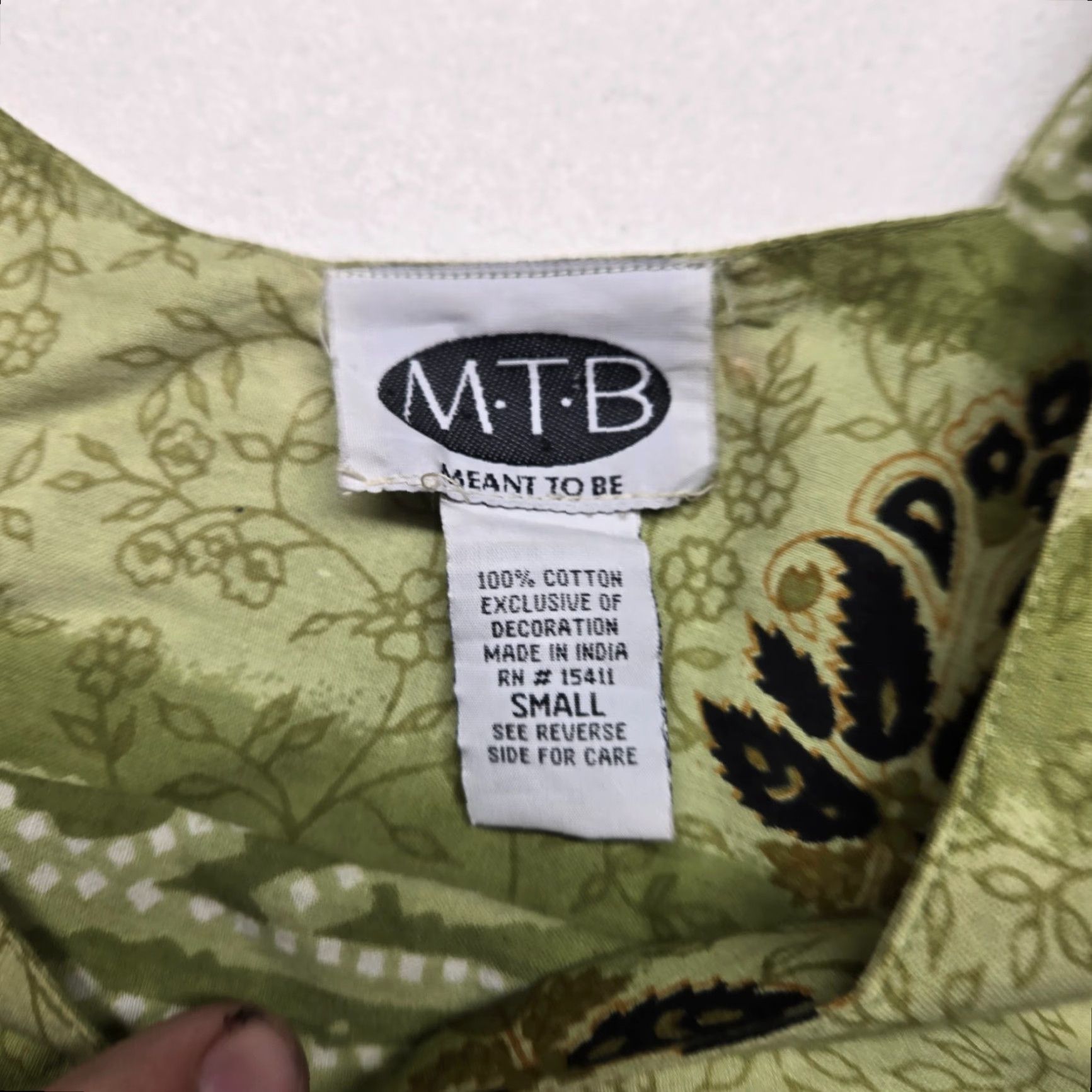 Vintage VINTAGE Meant to Be Floral Green Shift Dress Short Sleeve Pockets Adult Women's L Size 36" / US 14 / IT 50 - 5 Thumbnail