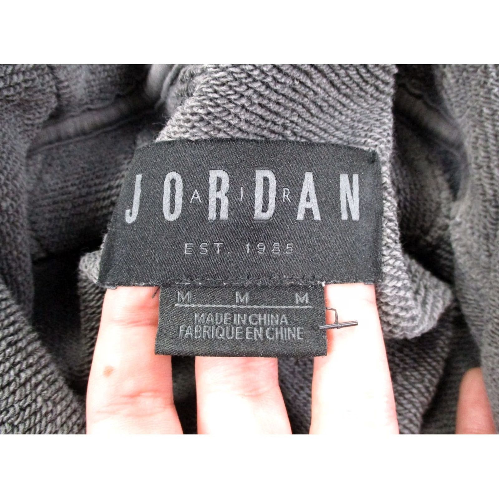 Jordan Brand Nike Air Jordan Sweatshirt Hoodie Mens M Gray Jumpman Logo Flight Basketball Size US M / EU 48-50 / 2 - 7 Thumbnail