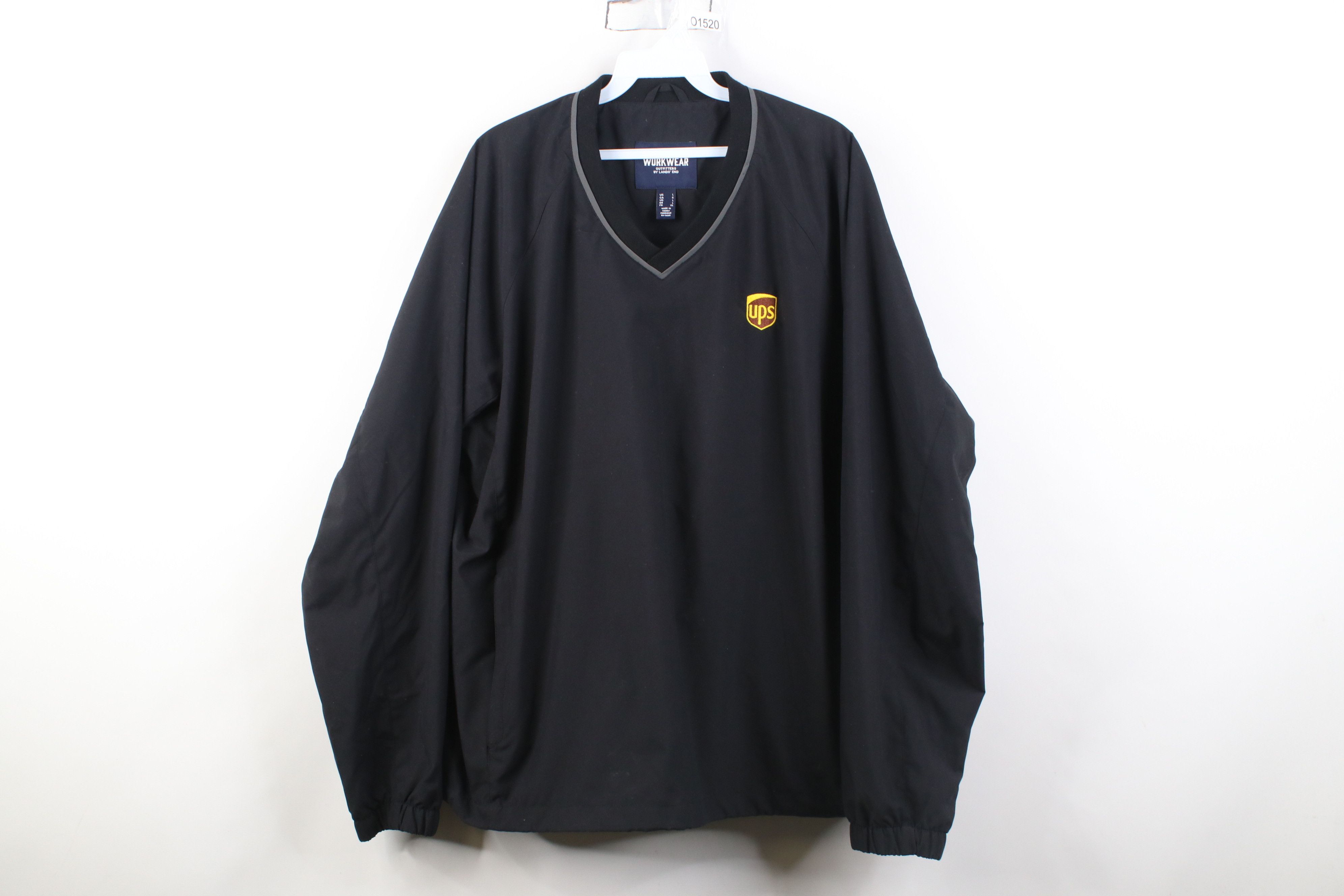 Lands' End Vintage Y2K Lands End Pullover Windbreaker Jacket Black Size US L / EU 52-54 / 3 - 1 Thumbnail