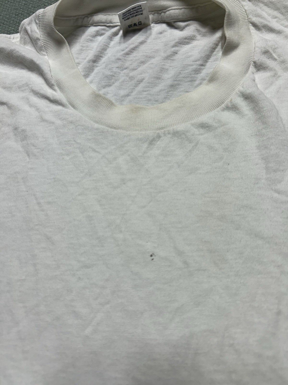 Vintage Vtg 80s blank white t shirt Jockey soft cotton thin USA L Size US L / EU 52-54 / 3 - 3 Thumbnail
