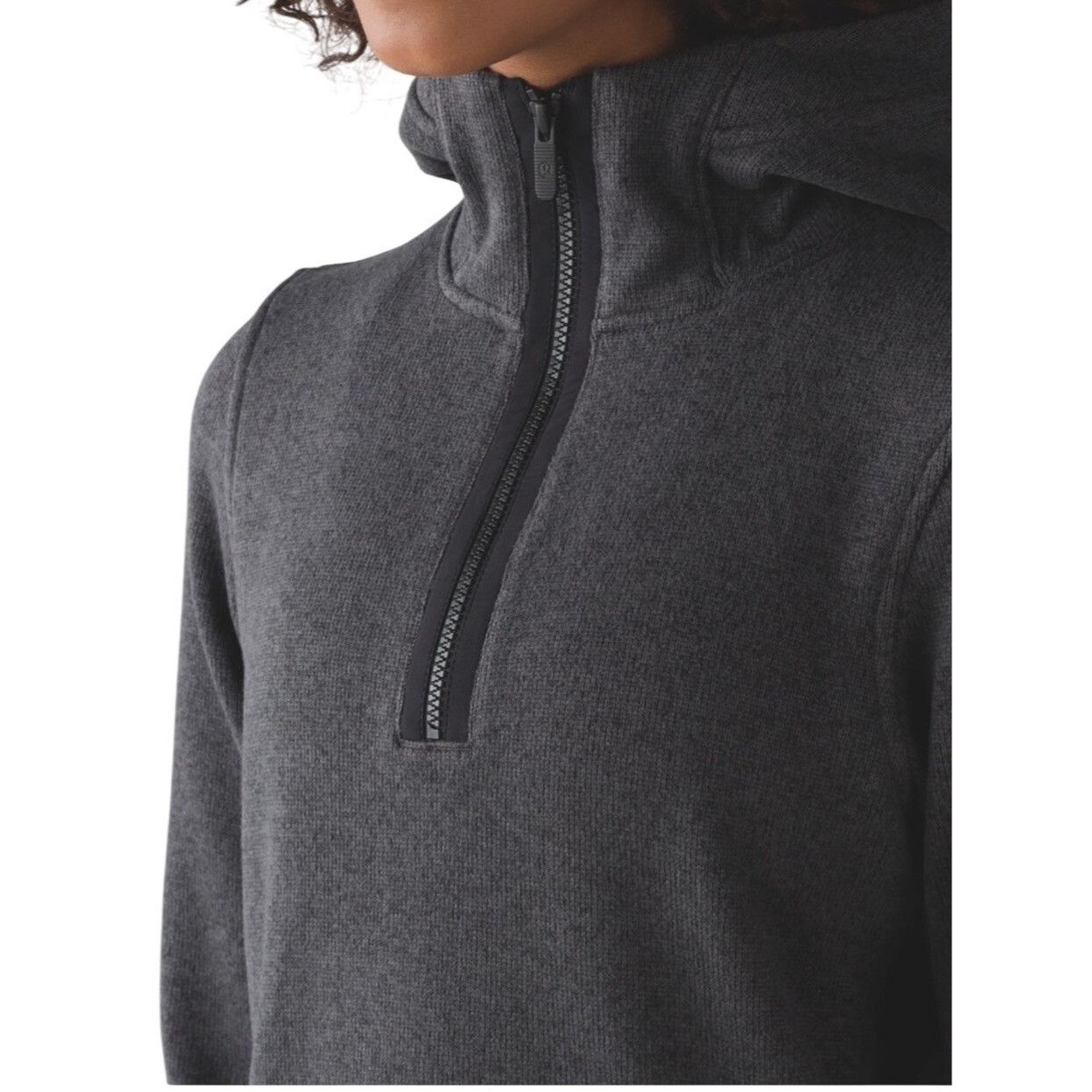 Lululemon Lululemon Its Fleecing Cold Heathered Black 1/4 Zip Pullover Size M / US 6-8 / IT 42-44 - 4 Thumbnail