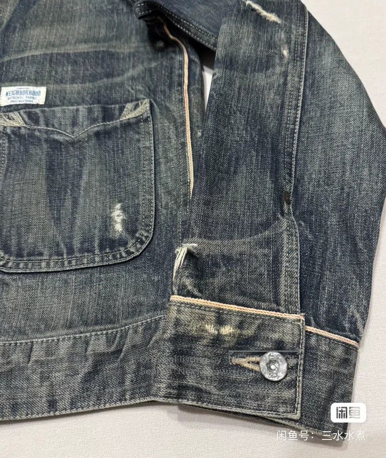Neighborhood Neighborhood Ripped Washed Denim Jacket Size US M / EU 48-50 / 2 - 5 Thumbnail