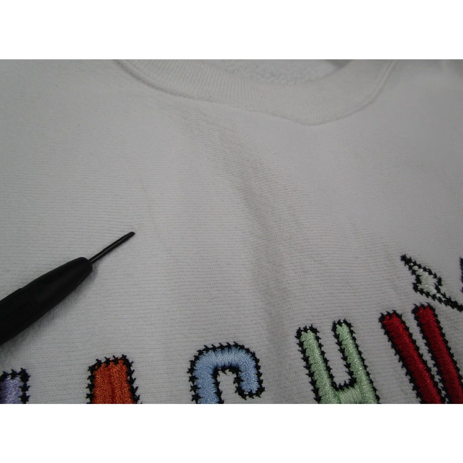Champion Champion Reverse Weave Sweatshirt Mens M White Nashville Embroidered Guitar Graphic Print Heavyweight Crewneck Size US M / EU 48-50 / 2 - 4 Thumbnail