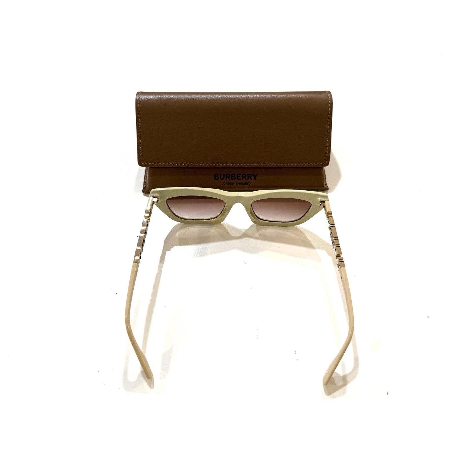 Burberry Burberry Sunglasses Womens 51mm Beige Cat Eye Italy NEW Size ONE SIZE - 4 Thumbnail