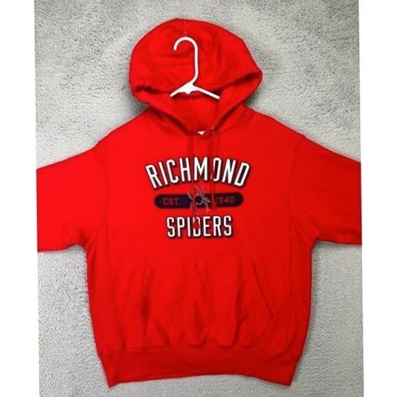 Champion VINTAGE Champion Sweatshirt Mens Medium Reverse Weave Red Richmond Spiders Hoodie Pullover Size US M / EU 48-50 / 2 - 2 Thumbnail