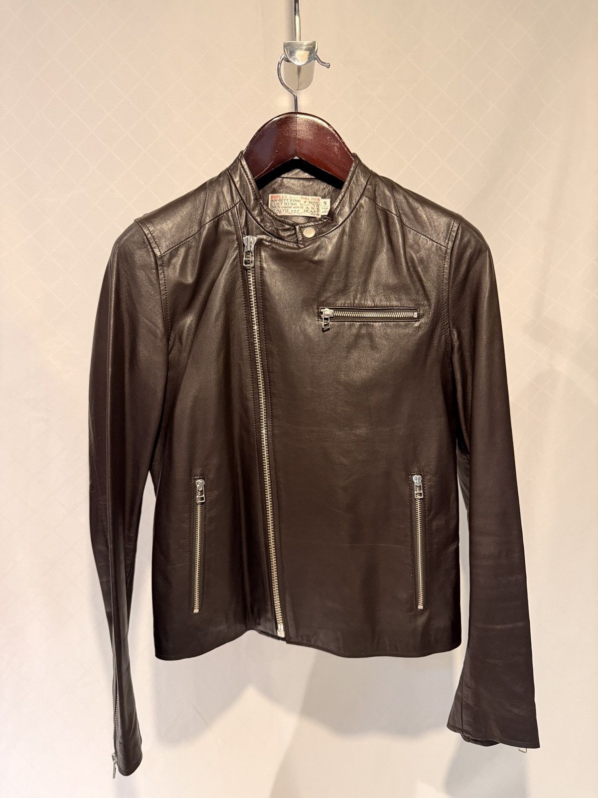 Shipley & Halmos Shipley & Halmos Leather Cafe Racer Jacket Size US S / EU 44-46 / 1 - 1 Thumbnail