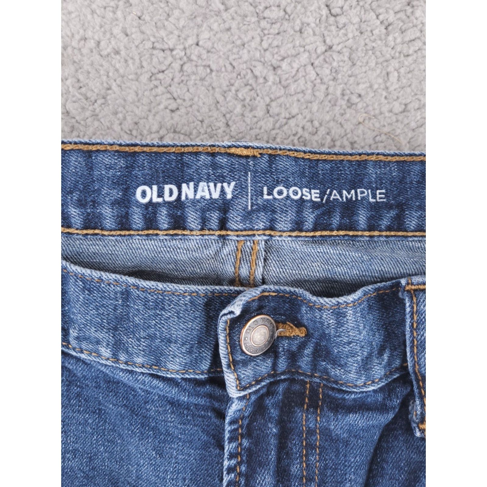Old Navy Old Navy Jeans Mens 34x33 Blue Straight Fit Medium Wash Size US 34 / EU 50 - 3 Thumbnail
