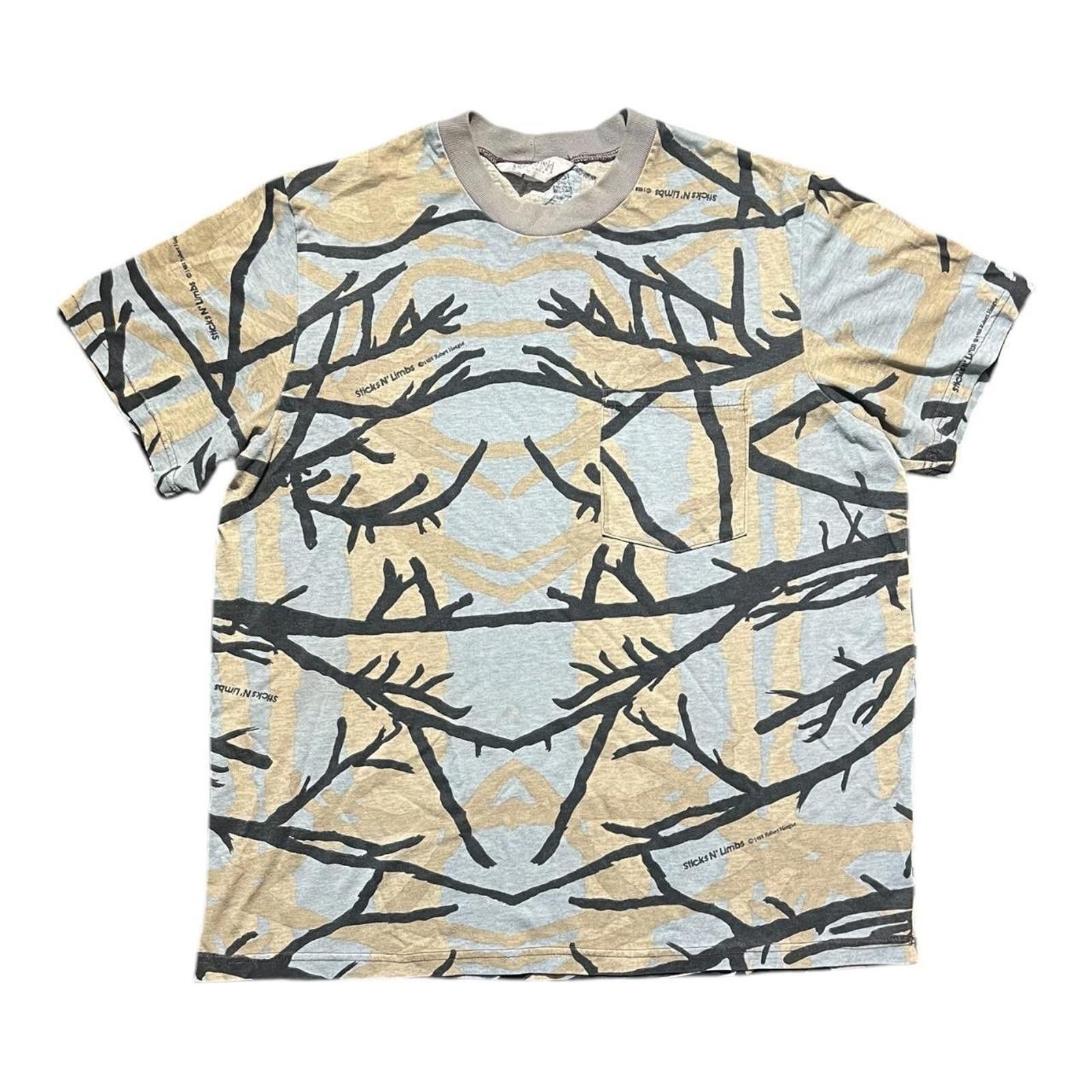 Other 1988 Clarkfield Outdoors Short Sleeve ‘Sticks N’ Limbs’ Size US XL / EU 56 / 4 - 1 Thumbnail
