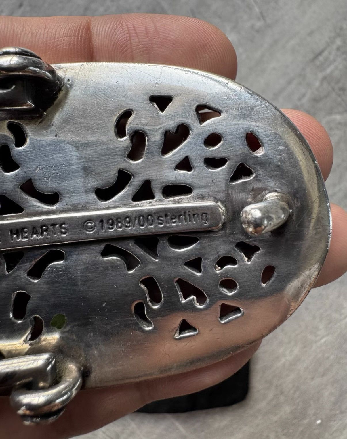 Chrome Hearts Chrome Hearts Iced-out Tomb Cross Belt Buckle Size ONE SIZE - 8 Thumbnail