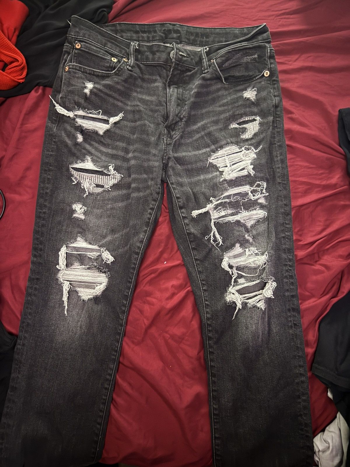 American Eagle Outfitters American eagle Black Jeans AirFlex+ 33/30 Size US 33 - 1 Thumbnail