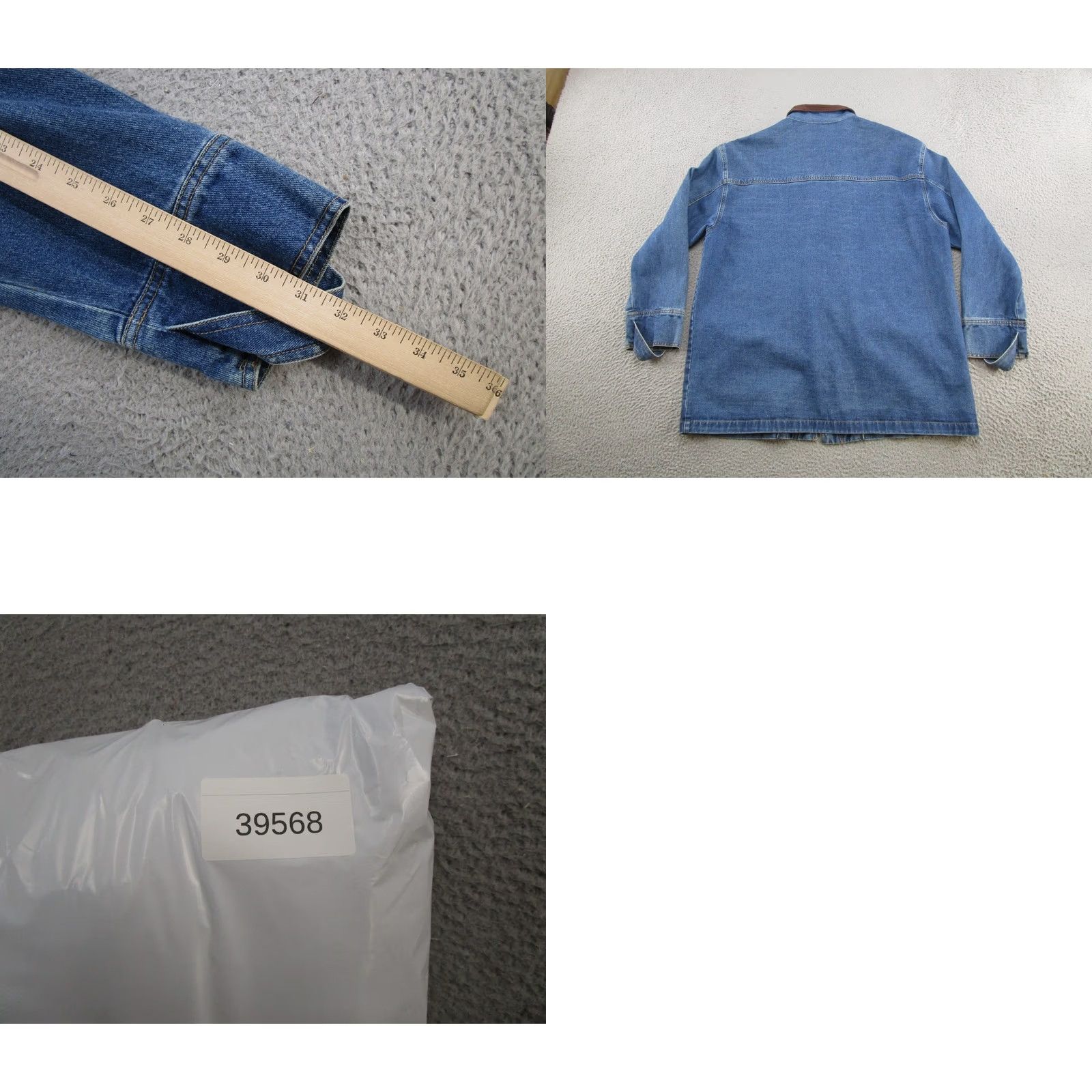 Vintage Original TY Wear Jacket Women's Size L Blue Denim Casual 90s Toggle Button Up Long Sleeve Coat Jacket Mens Womens 90s Style Basic Jacket Size L / US 10 / IT 46 - 8 Thumbnail