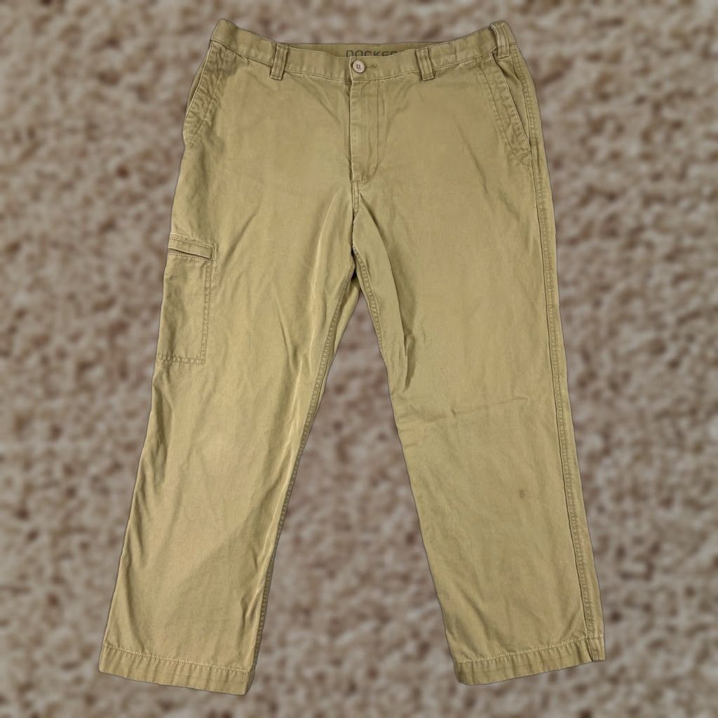 Dockers DOCKERS Pants Mens 38 Beige Canvas Cargo Pocket 5-Pocket Relaxed Straight 100% Cotton DUCK Shirt? Size US 38 / EU 54 - 1 Thumbnail