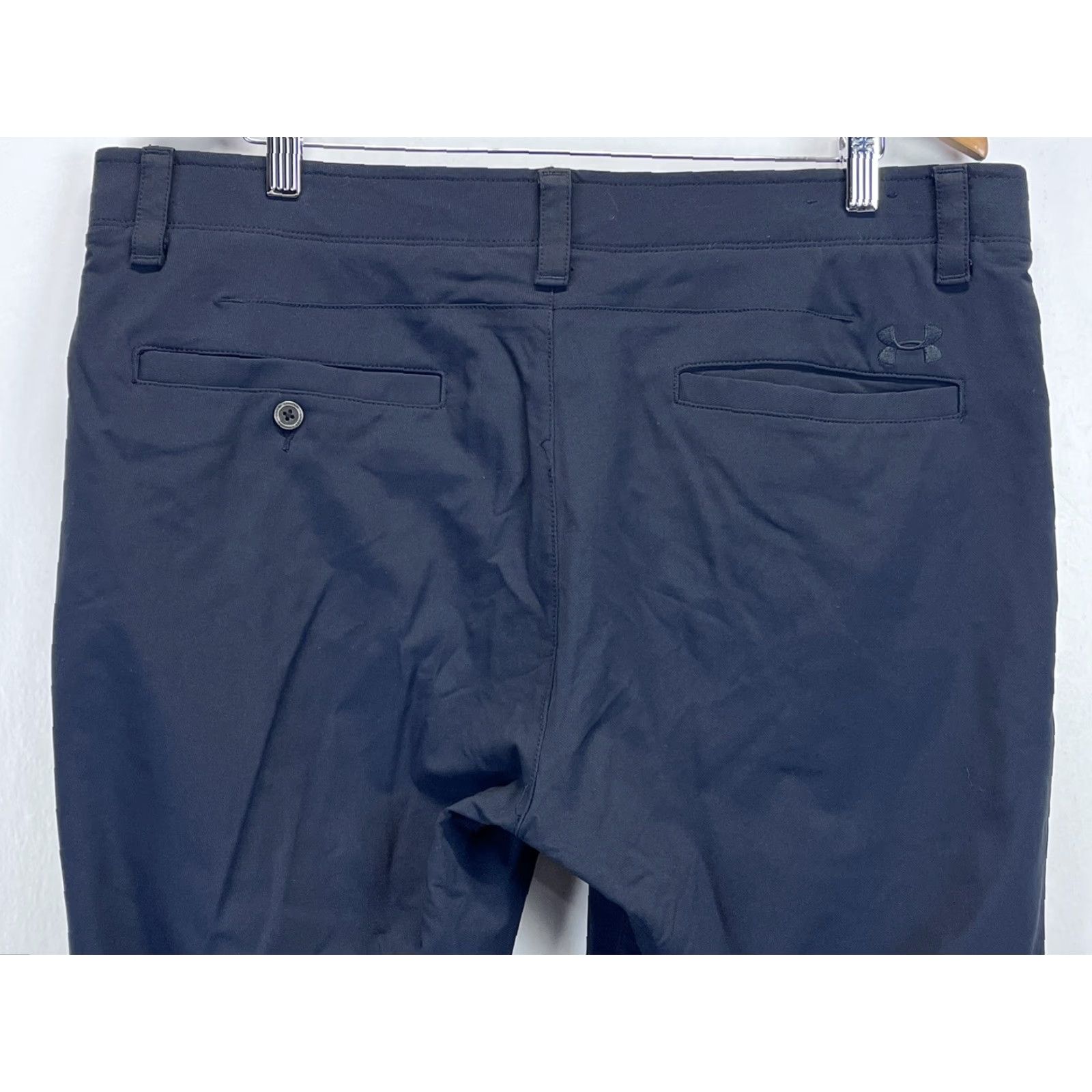 Under Armour Under Armour Mens Golf Pants Sz 38x30 Black Waist Performance Athleisure Casual/Golf Straight Inseam 30in Regular Size US 38 / EU 54 - 4 Thumbnail