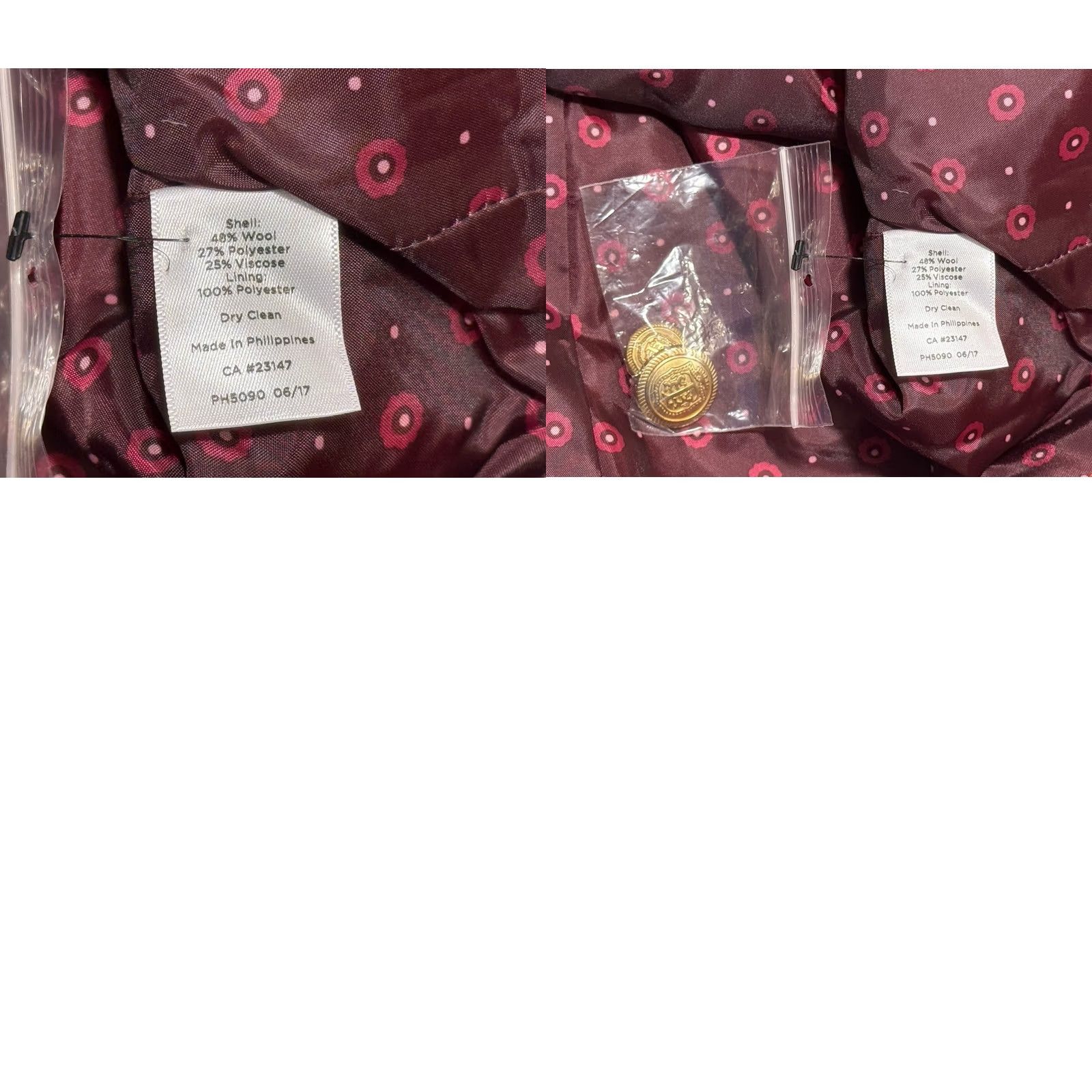 Talbots Talbots Orange Jacket Ruffled Collar Gold Button Long Sleeve Size 12W Women Size XL / US 12-14 / IT 48-50 - 8 Thumbnail