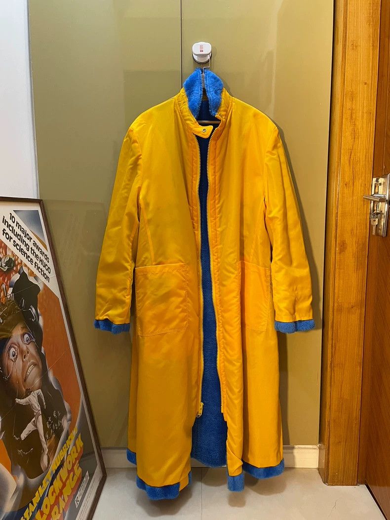Yohji Yamamoto Yohji Yamamoto 96AW Blue Coral Fleece Coat Size US M / EU 48-50 / 2 - 4 Thumbnail
