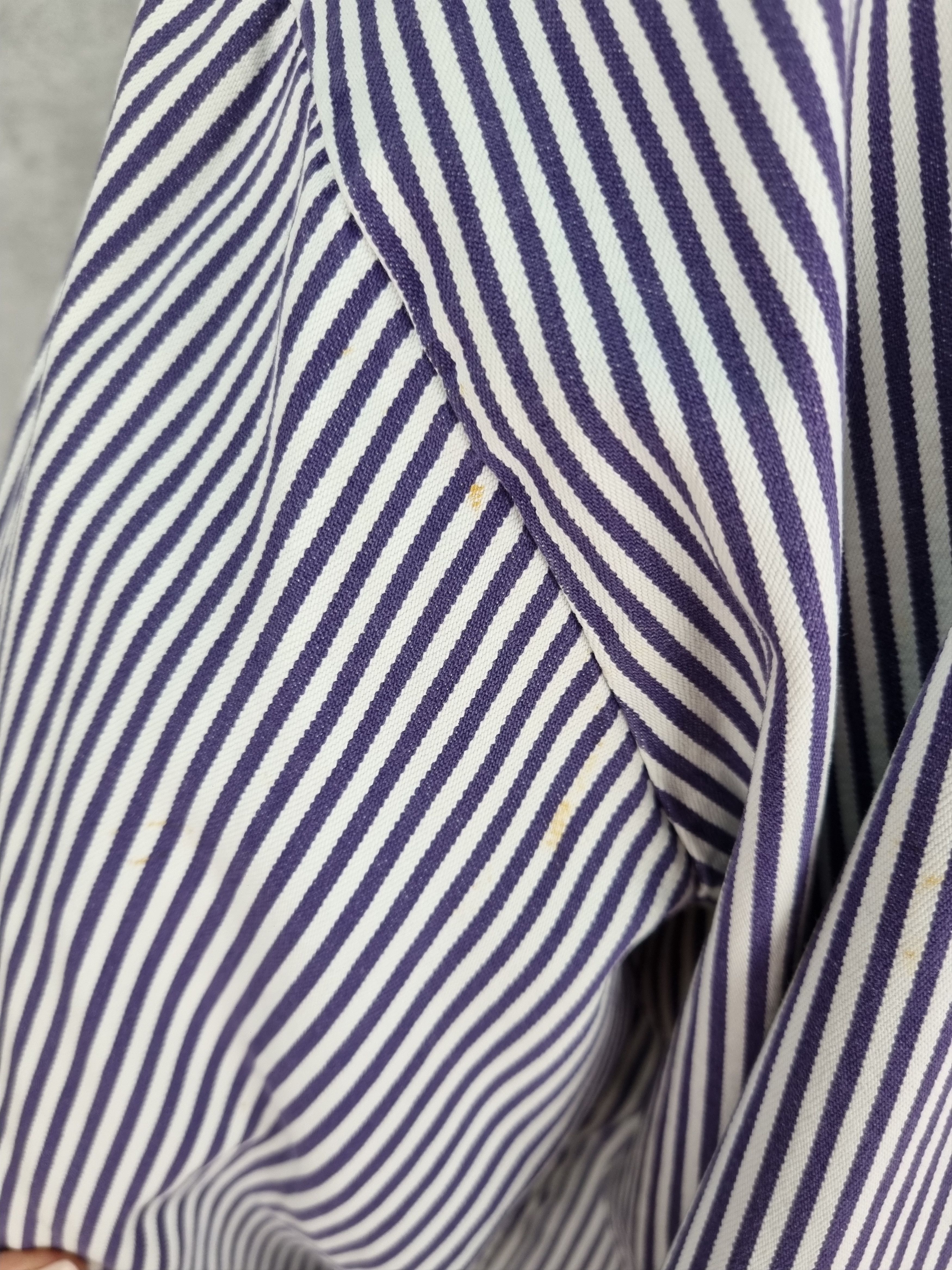 Le Laboureur × Vetra Vintage Striped Sailing Marina Worker German Light Jacket Size US XXL / EU 58 / 5 - 16 Thumbnail