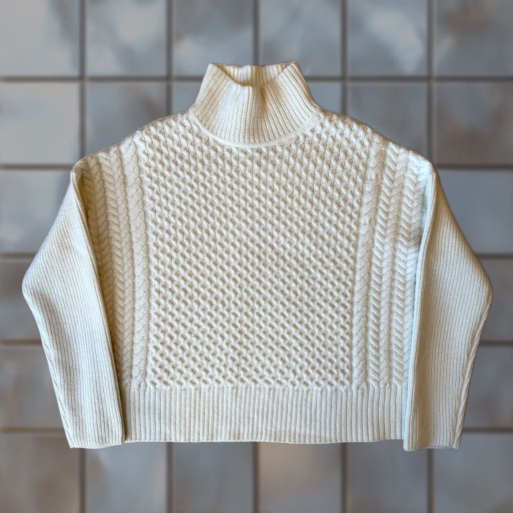 AYR AYR Sweater Women's S Ivory Wool Glam Boho Party Outdoors Size S / US 4 / IT 40 - 1 Thumbnail