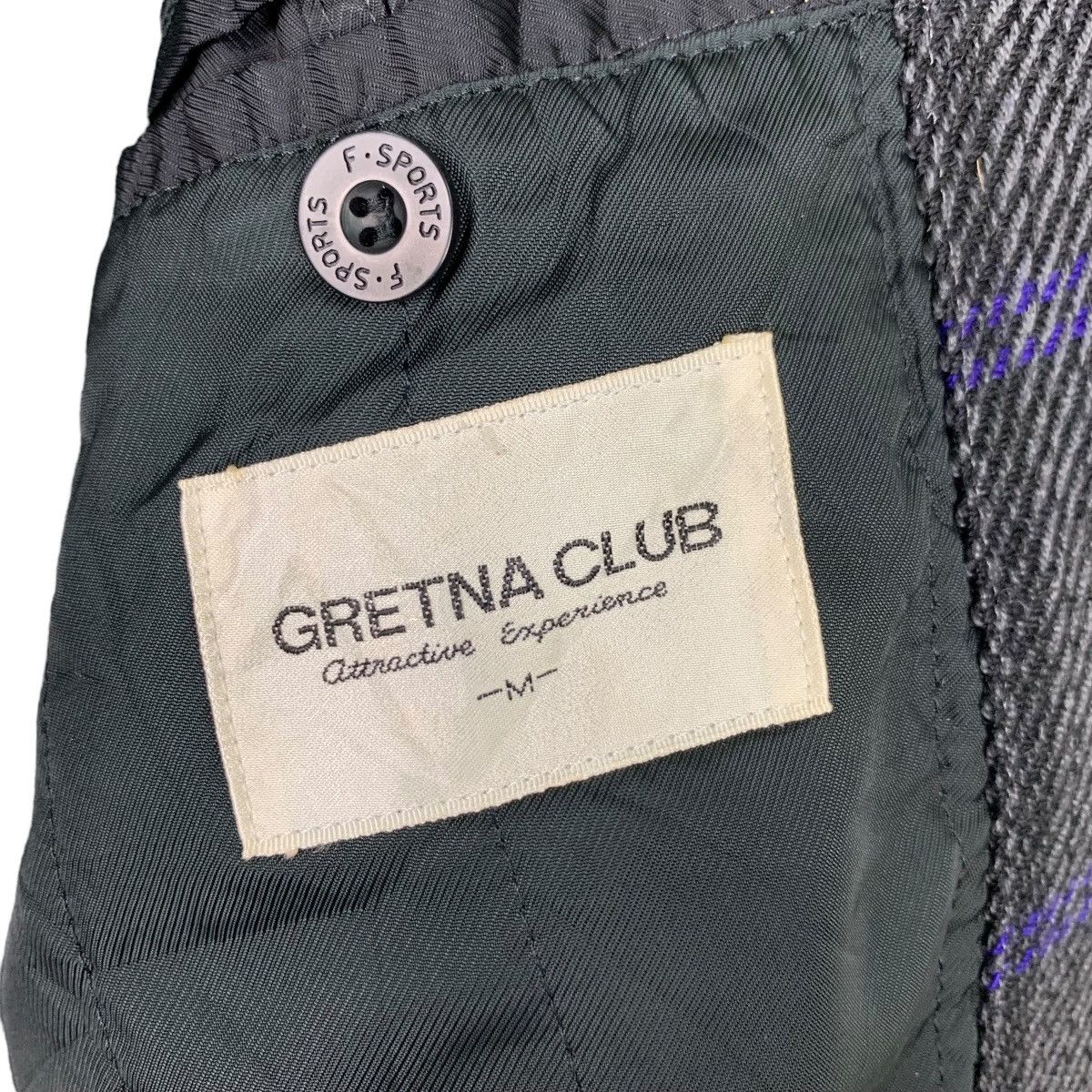 Japanese Brand GRETNA CLUB Checked Plaid Casual Jacket #0040-C3 Size US M / EU 48-50 / 2 - 17 Thumbnail