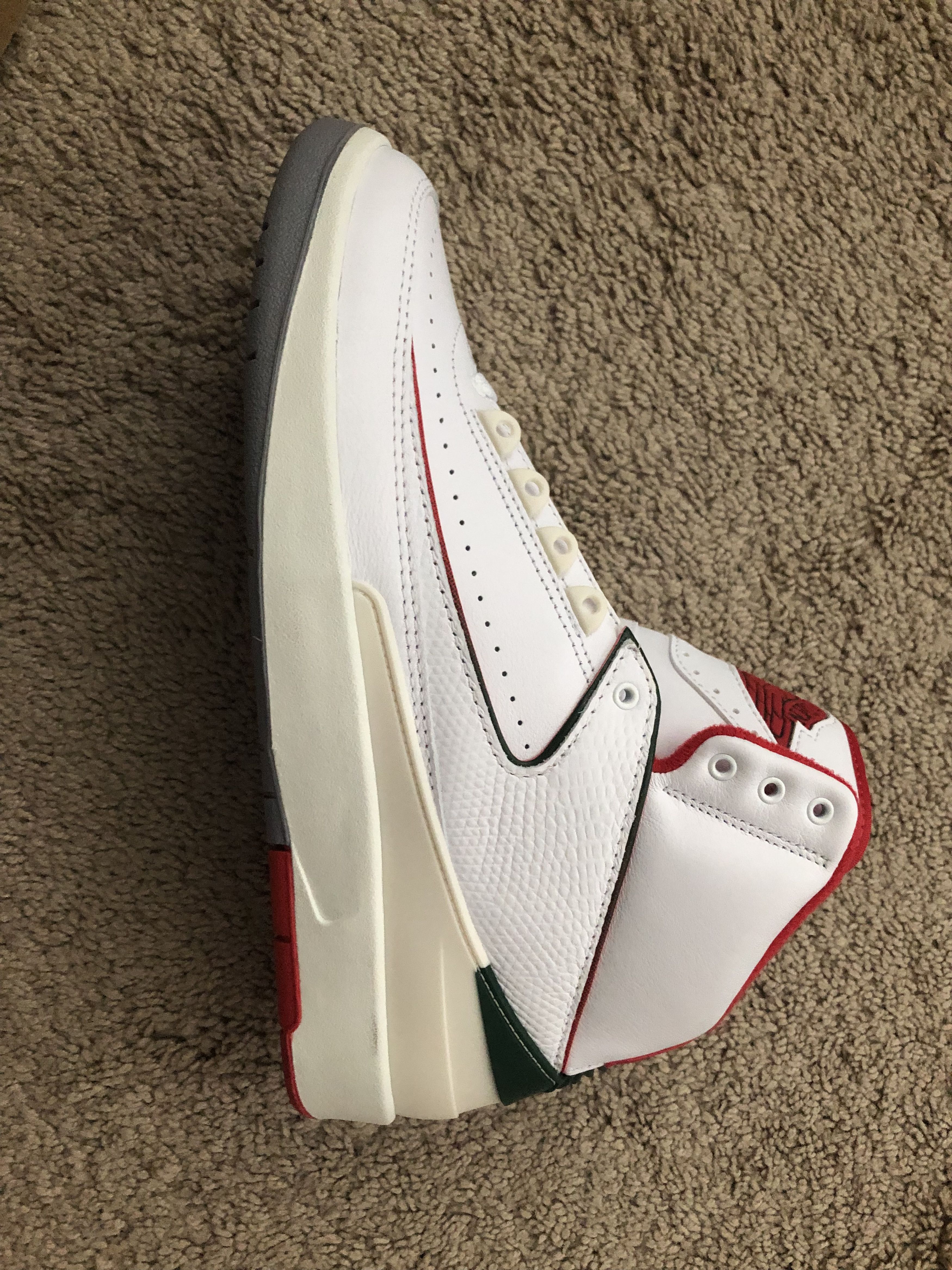 Jordan Brand × Nike Nike Air Jordan 2 Retro Italy Origins DR8884-101 Men's Sz 10 Size US 10 / EU 43 - 3 Thumbnail