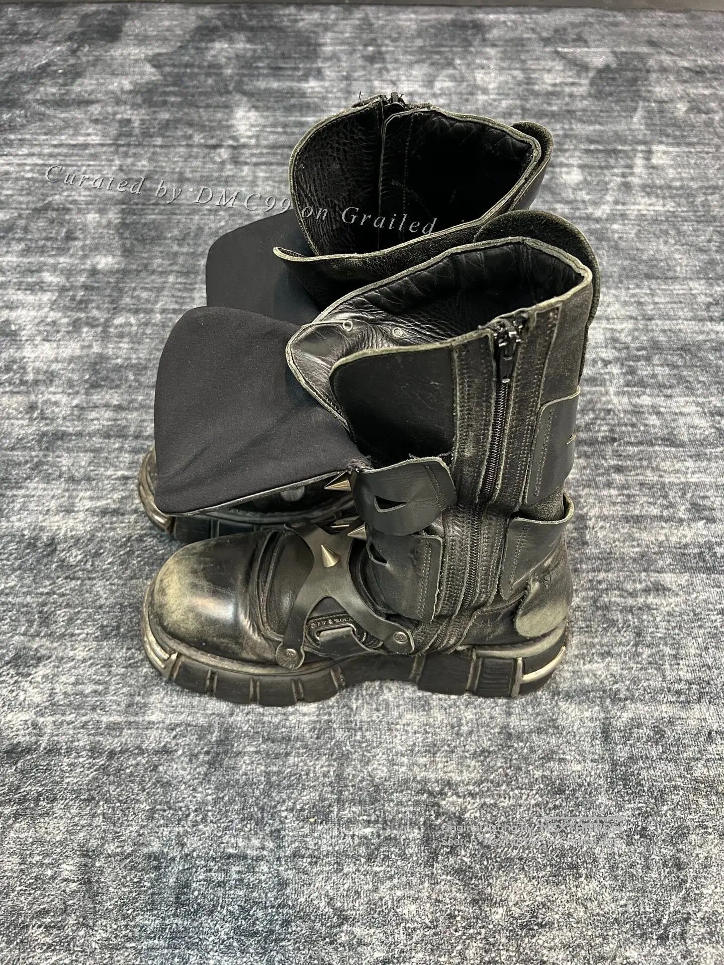 Rock Motorock Platform Boots in Black, Men's (Size 9) — image 3 of 6