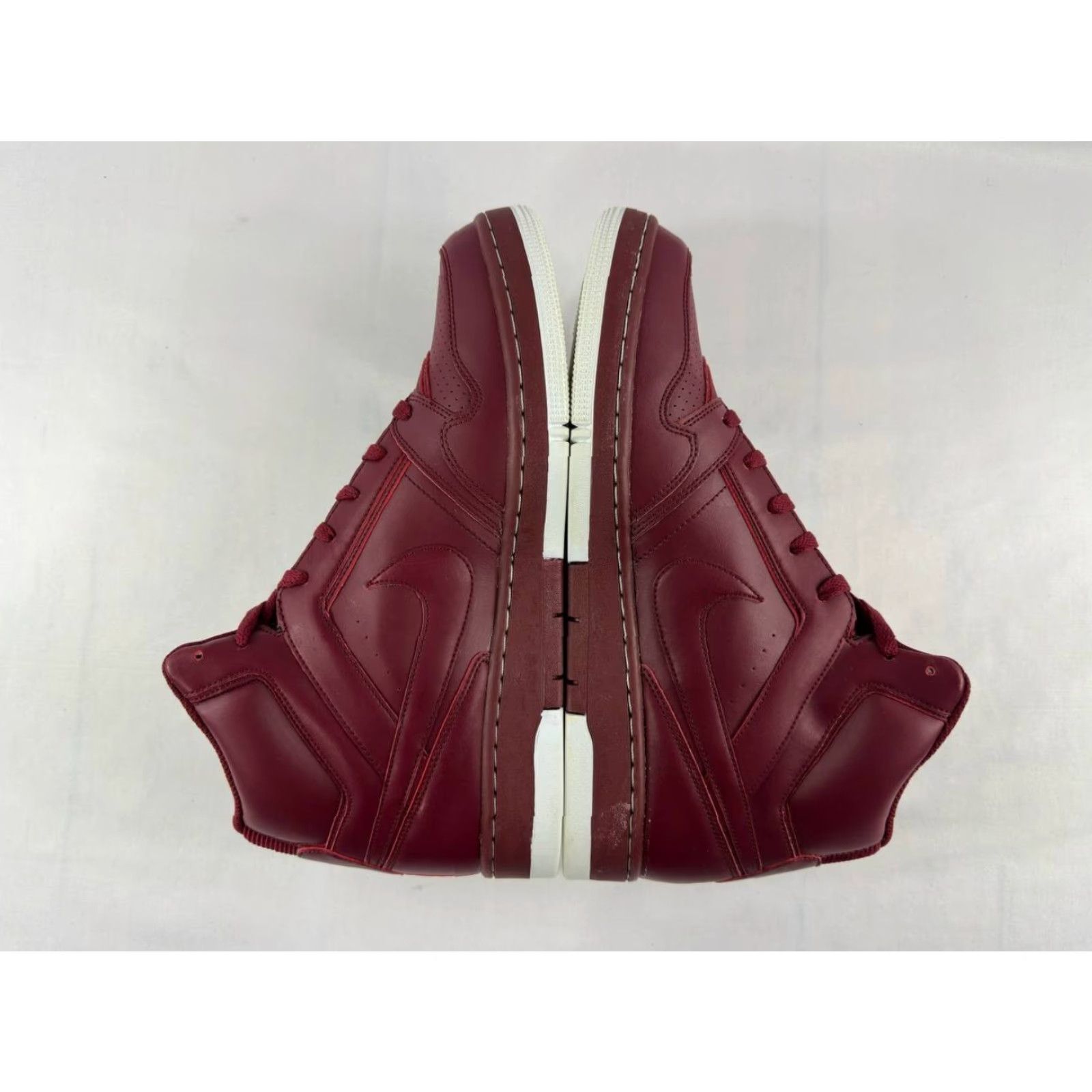 Nike VINTAGE Nike Air Prestige 3 High SL Burgandy 2012 407036-661 Men's Size 13 Leather Sneaker Shoes Mens Size US 13 / EU 46 - 6 Thumbnail