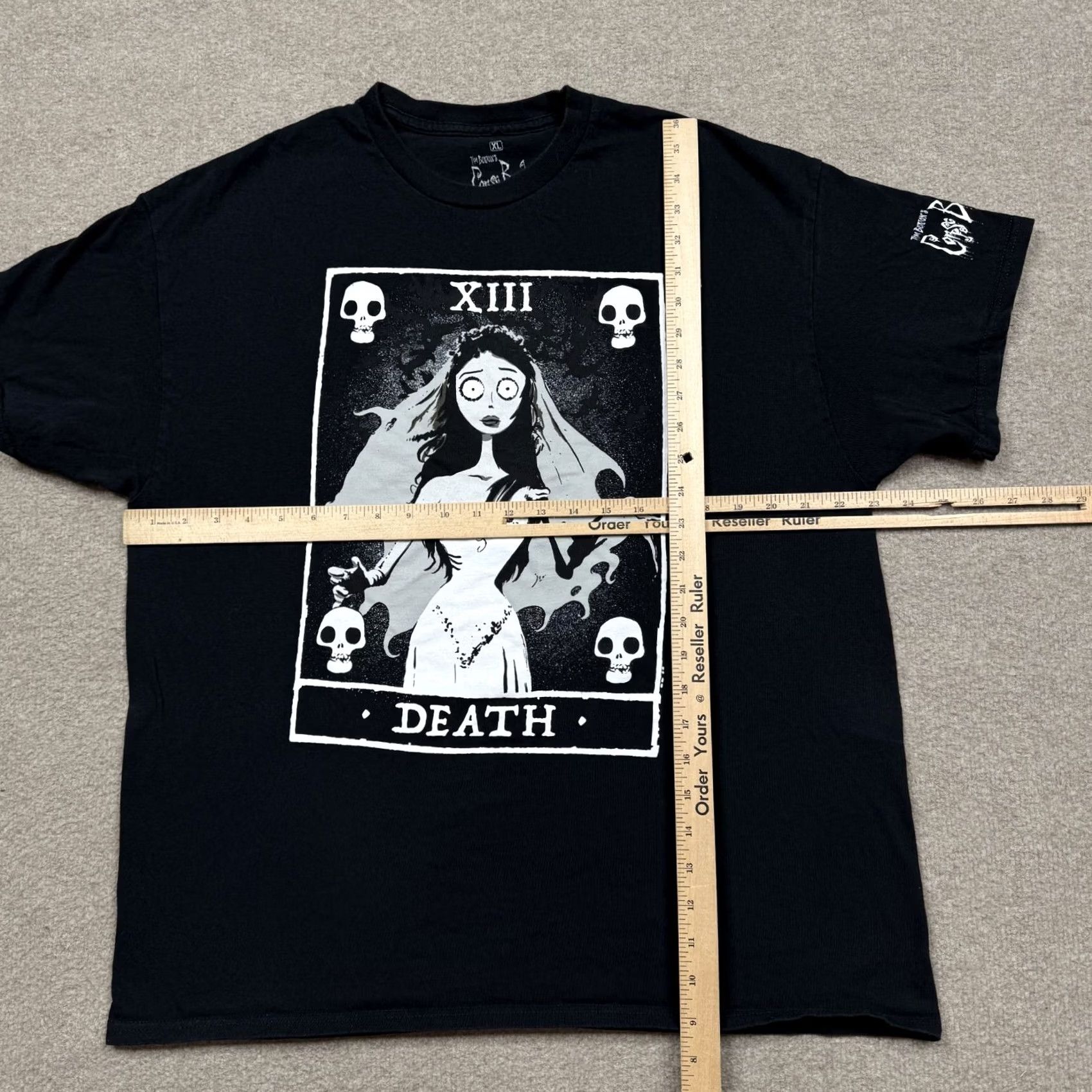 Ripple Junction Ripple Junction Corpse Bride Shirt XL Black Short Sleeve Graphic Tee Tim Burton Movie Men's Size US XL / EU 56 / 4 - 4 Thumbnail